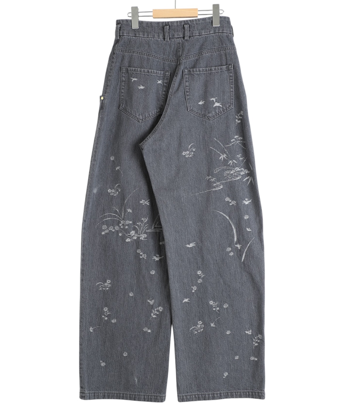 レディース】Nature Pattern Jacquard Wide Leg Jeans | Mame