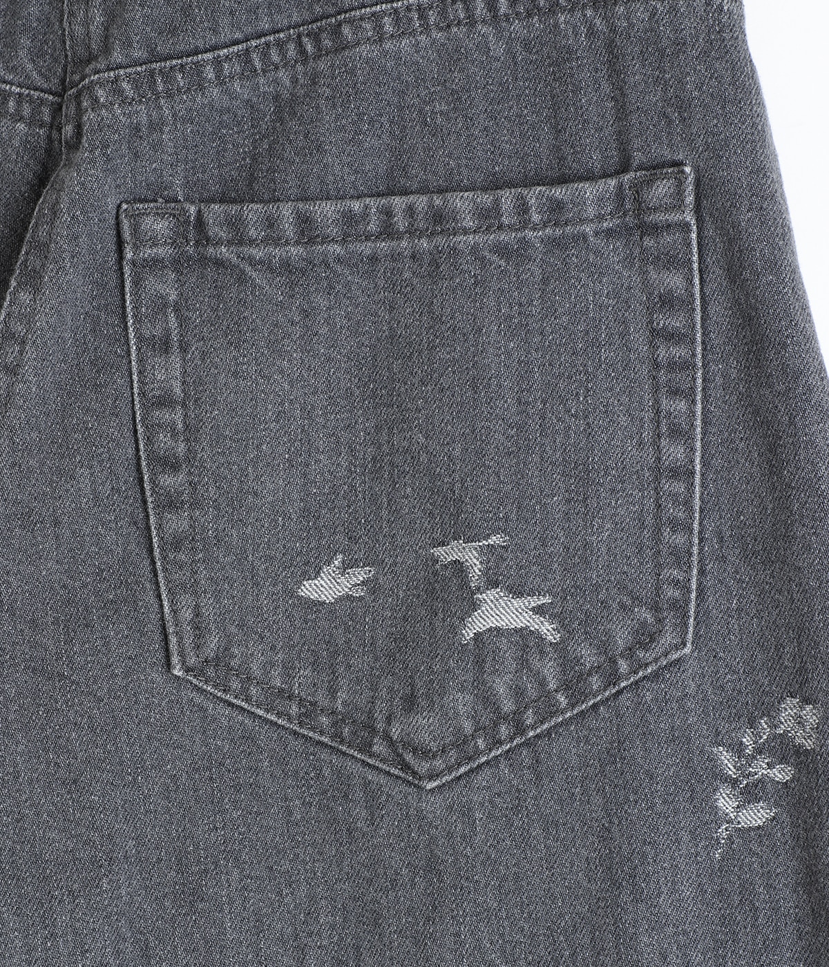 パンツ Nature Pattern Jacquard Wide Leg Jeans Nature Pattern Jacquard Wide Leg Jeans - blue – OBLIGE