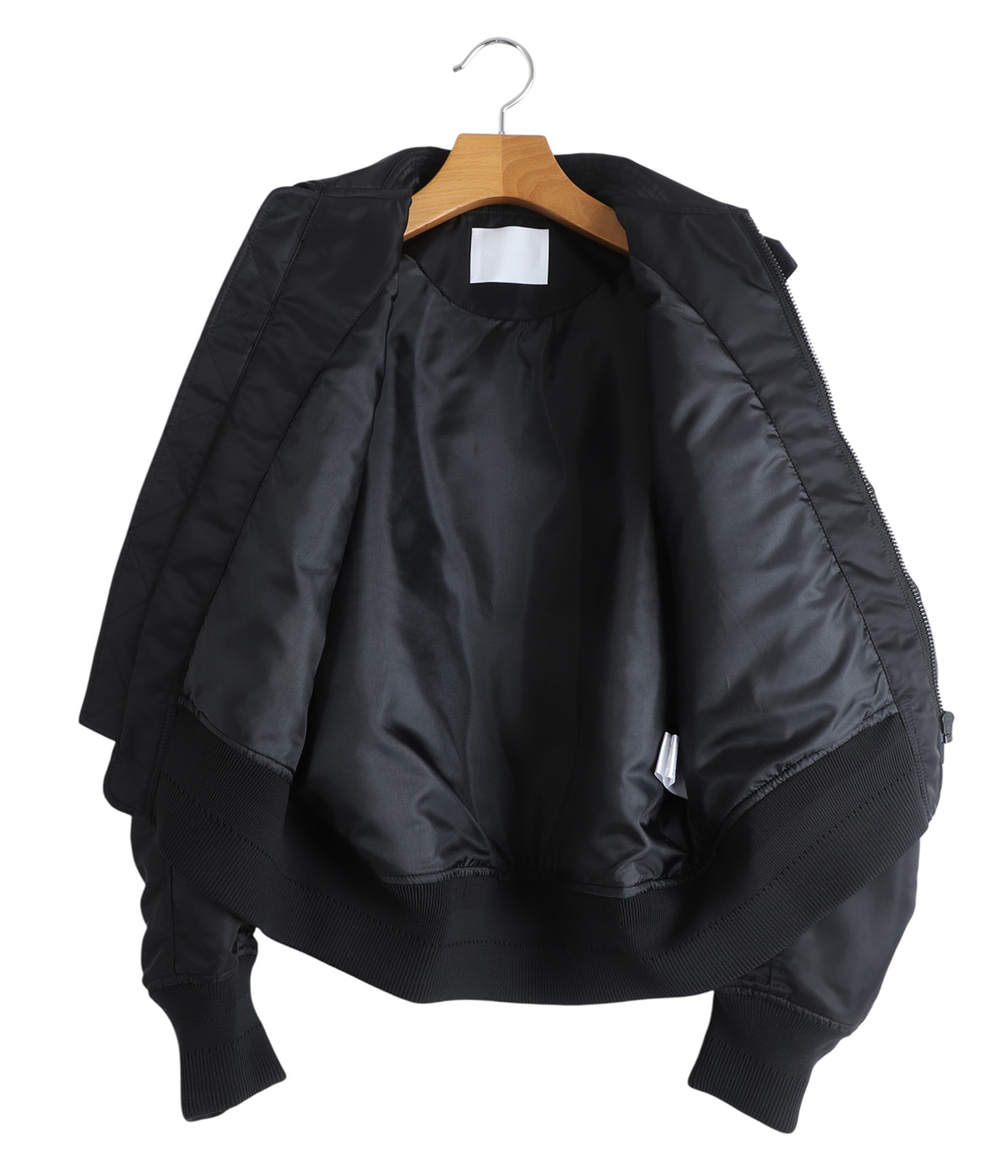 レディース】Nylon Twill 3D Embroidery Flight Jacket | Mame