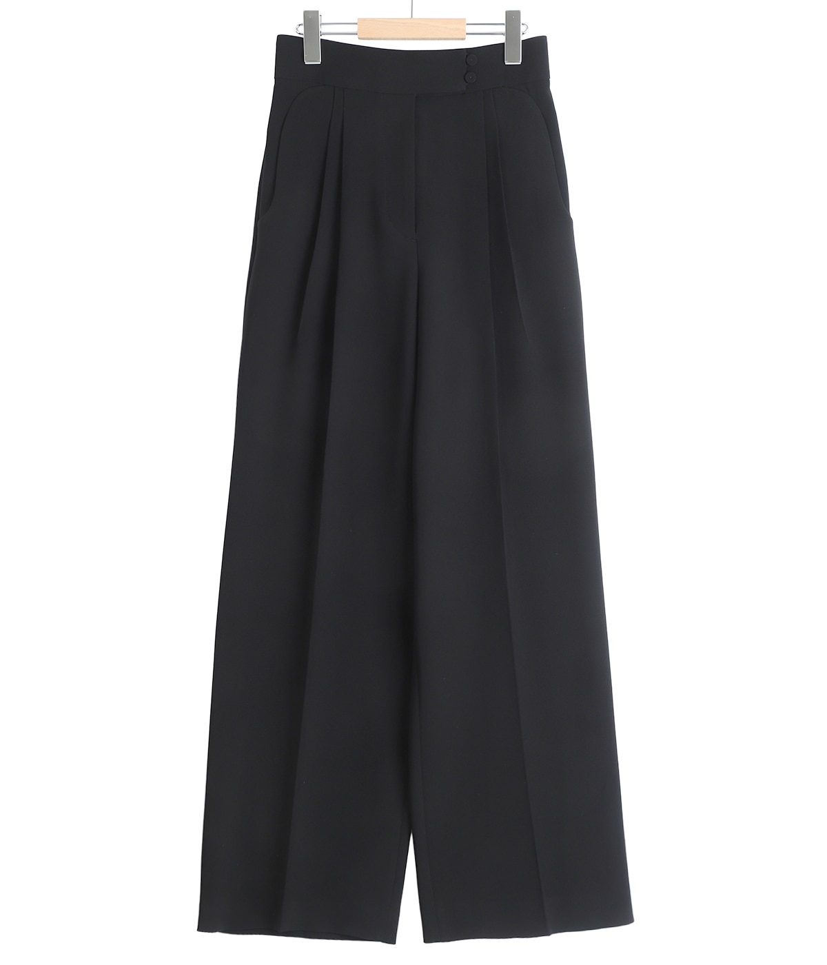 レディース】Triacetate Polyester High Waisted Wide Trousers | Mame