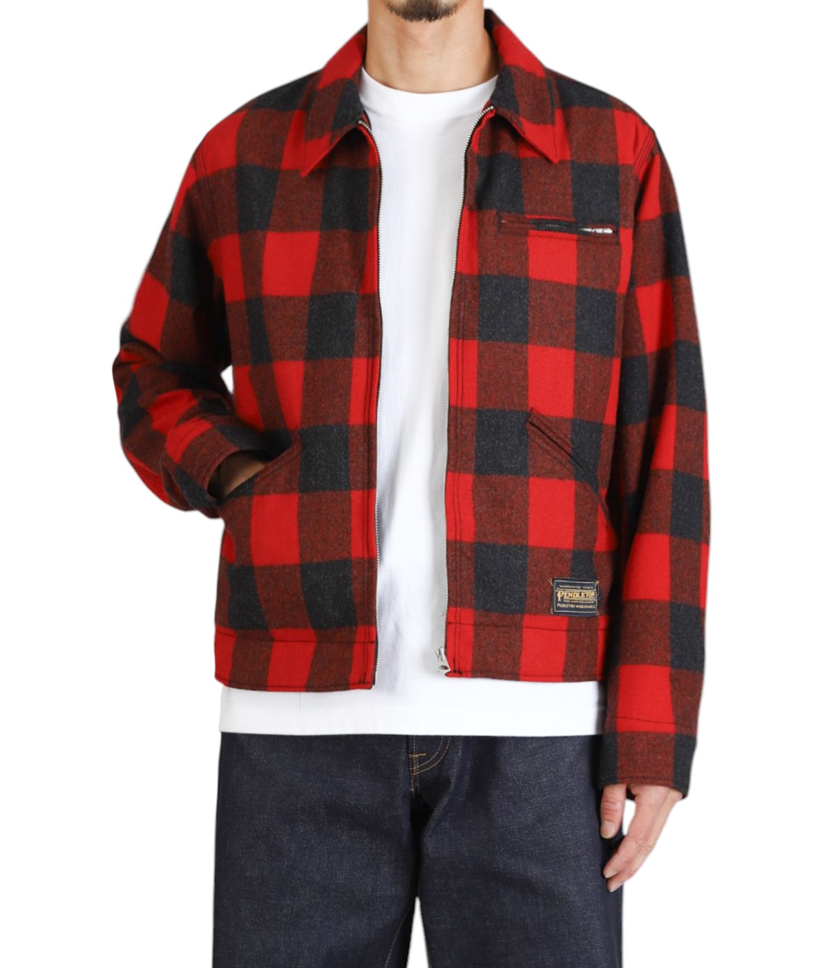 まるまる　マイナーエマージェンシー　裁断済み PENDLETON W.Plaid Zipup Work JKT | MINEDENIM(マインデニム