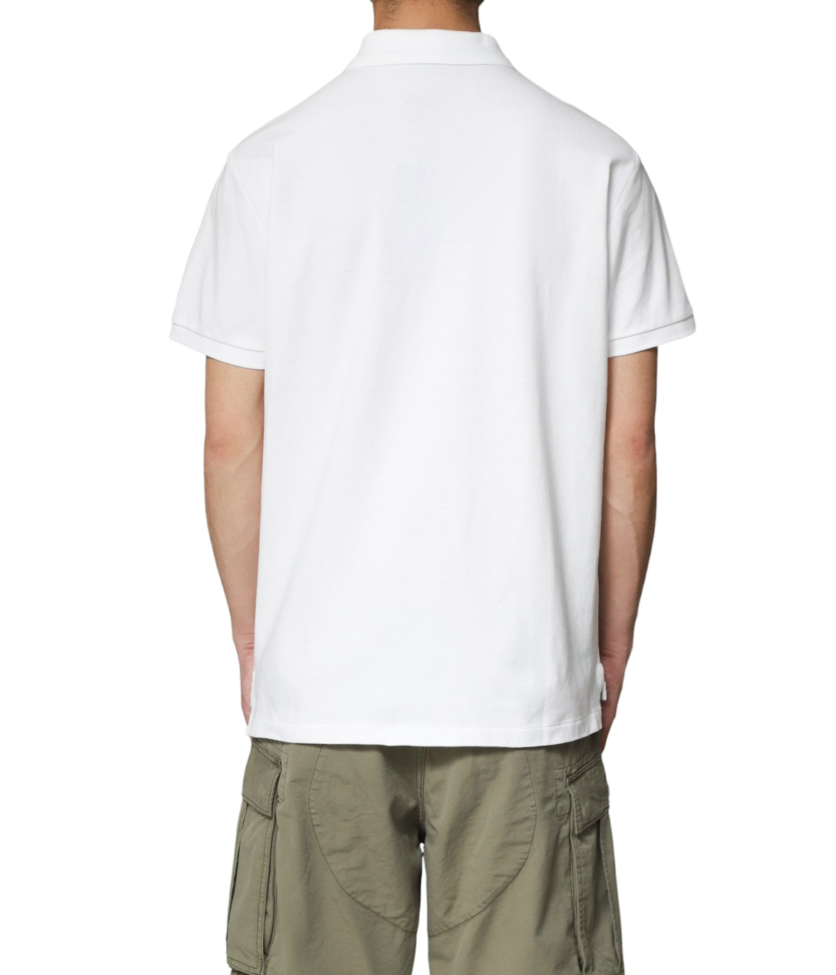 r_e_m POLO RALPH LAUREN ポロシャツ ホワイトM ポロ ラルフ ローレン POLO RALPH LAUREN スリム フィット