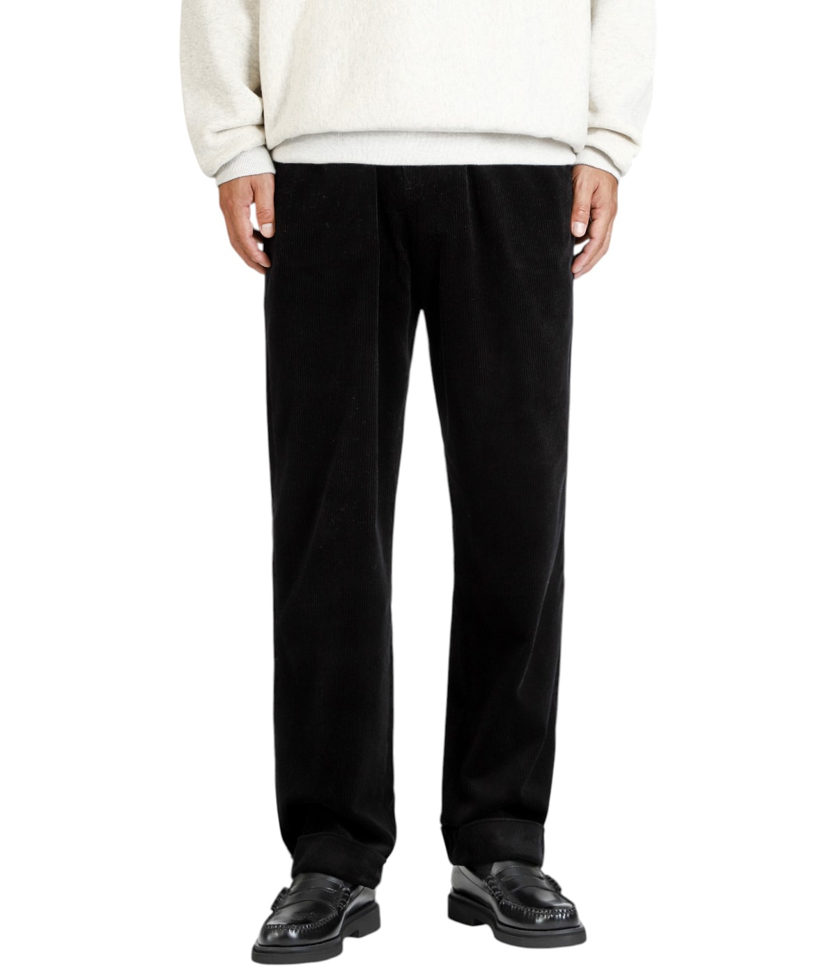 RALAXED FIT CORDUROY WHITMAN CHINO PLEATED PANTS | POLO RALPH