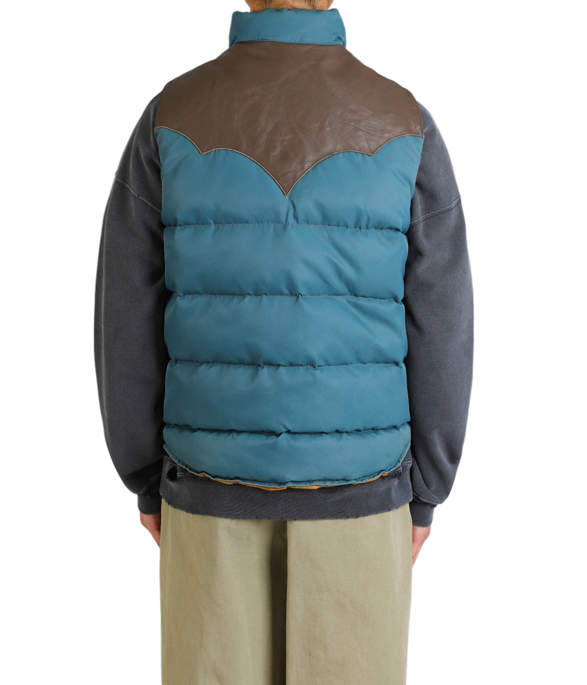 RRL ダブルアールエル キルティング ダウンベスト RRL (ダブルアールエル) / レザーヨーク キルテッド ベスト