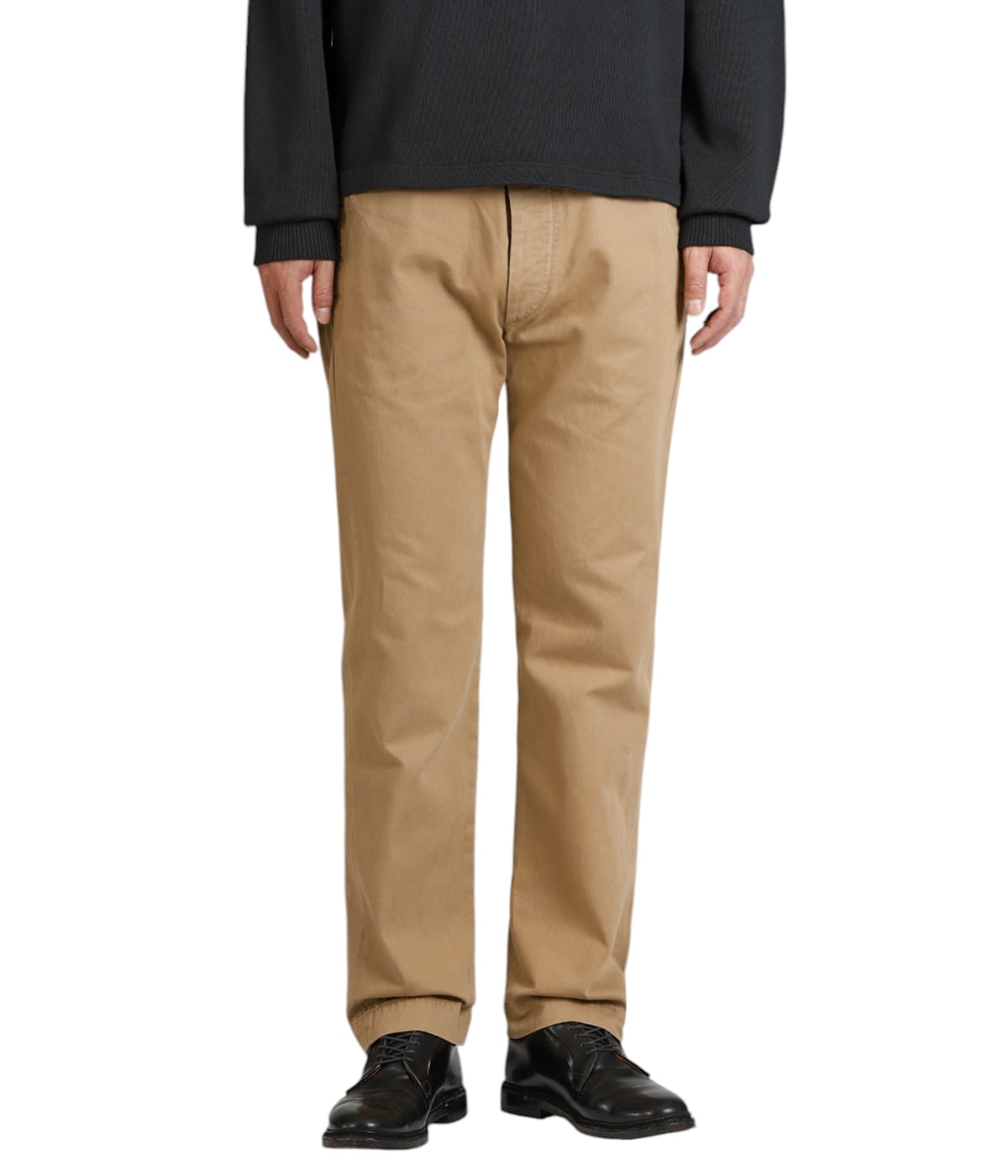 RRL ベージュ チノパン OFFICER'S-FLAT-PANT-CTN PIECE DYE TWILL | RRL(ダブルアール