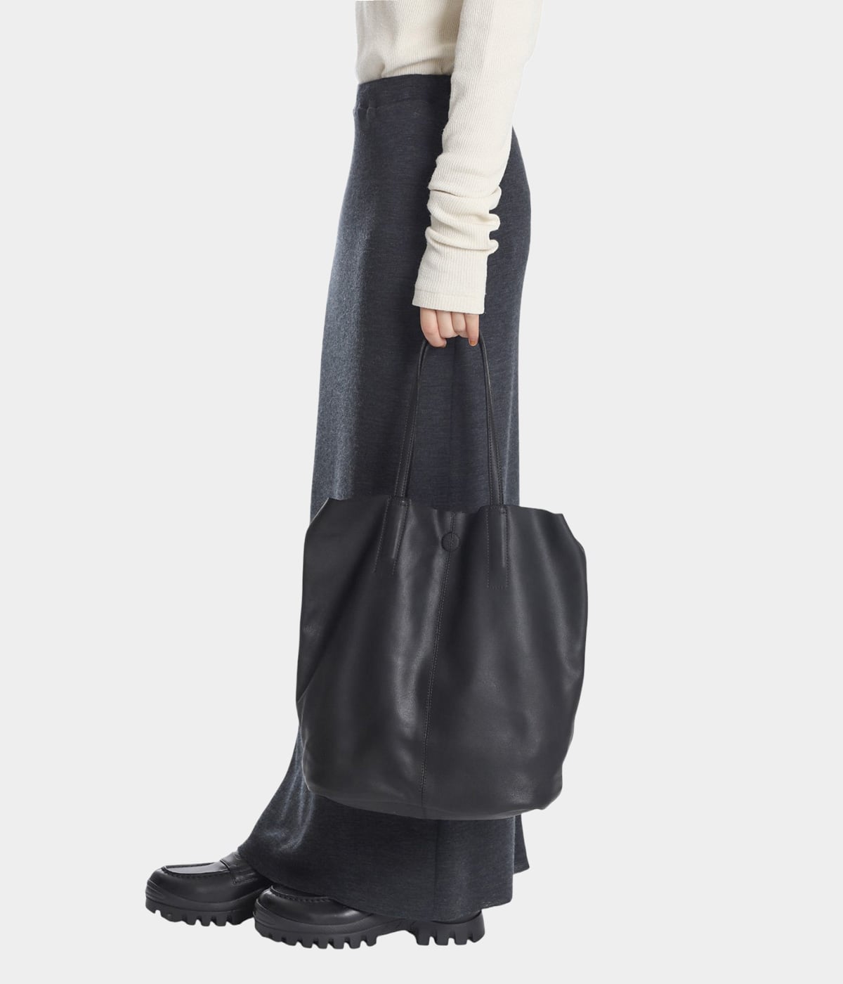 3WAY MIDIUM TOTE（SHORT）- BLACK - | Morphee(モルフェ) / バッグ