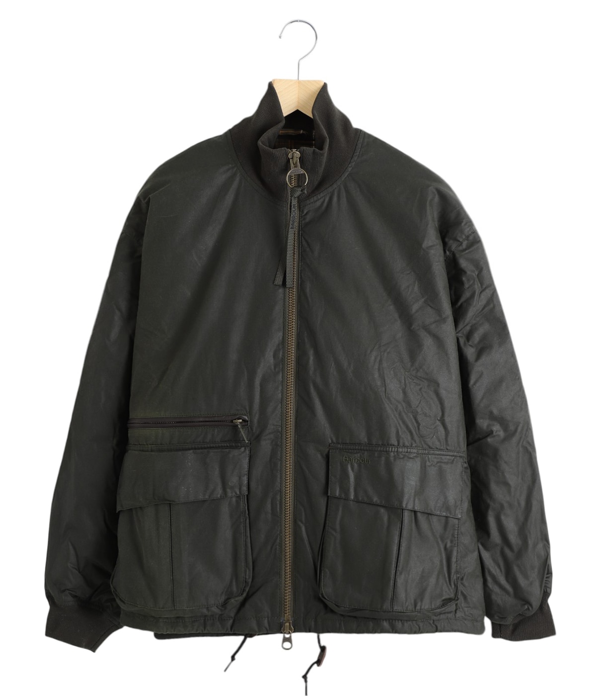 Barbour　サイズ38　オイルドジャケット　ミリタリー　ファー　裏ボア Barbour バブアー ノーザンブリア ワックスジャケット