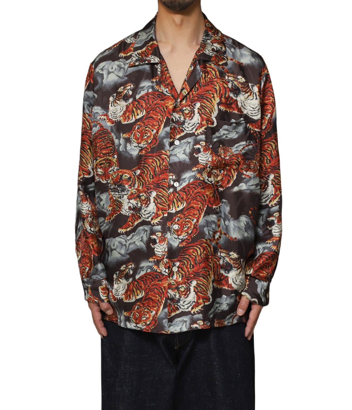 新品 NIPOALOHA ニポアロハ シルクアロハシャツ L