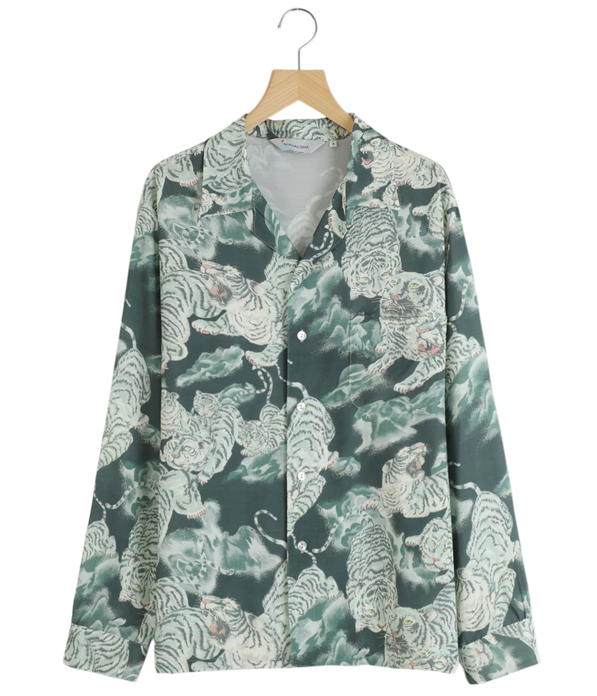 RAYON LONG SLEEVE ALOHA SHIRT(百虎)