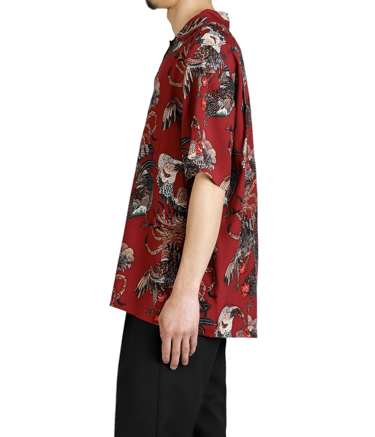 RAYON SHORT SLEEVE ALOHA SHIRT(伊藤若冲 群鶏) | NIPOALOHA
