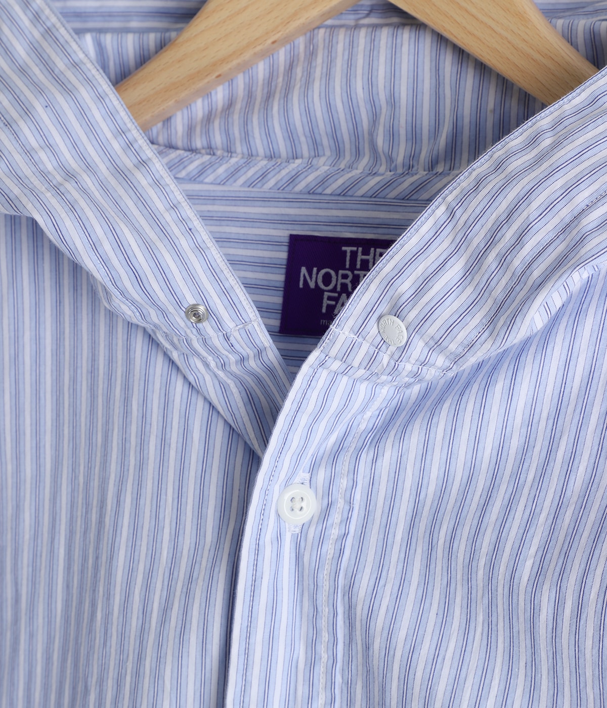 ノースフェイス　パープルレーベル長袖シャツ Mountain Striped Hooded Shirt | THE NORTH FACE PURPLE LABEL