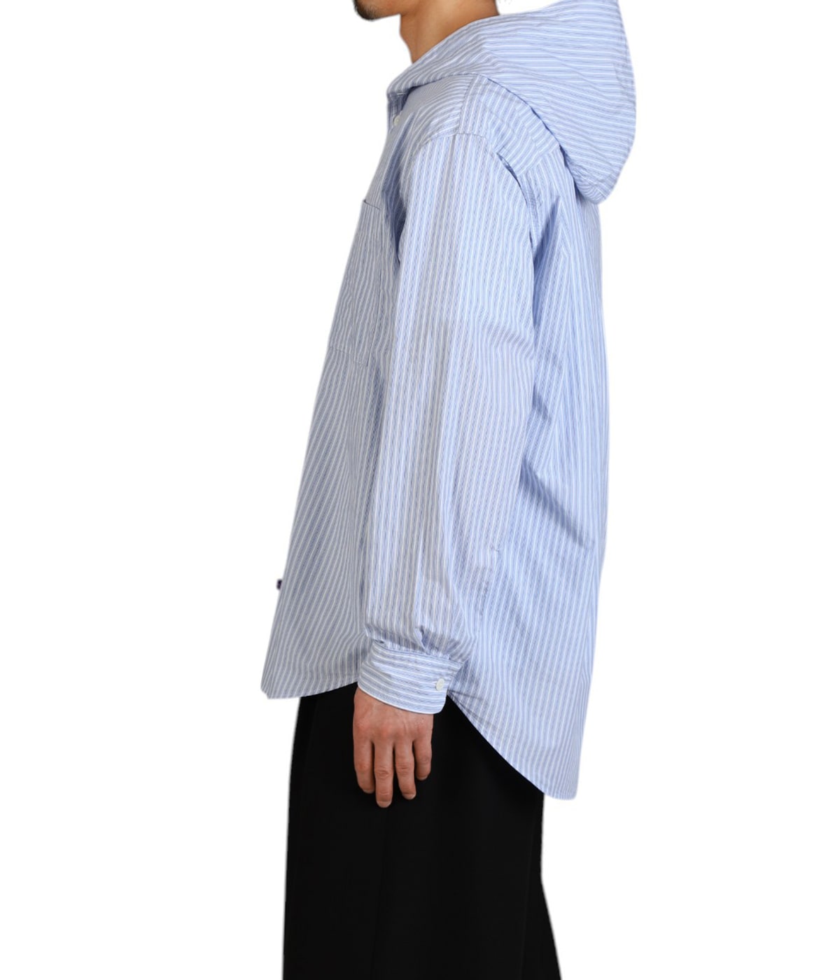 ノースフェイス　パープルレーベル長袖シャツ Mountain Striped Hooded Shirt | THE NORTH FACE PURPLE LABEL