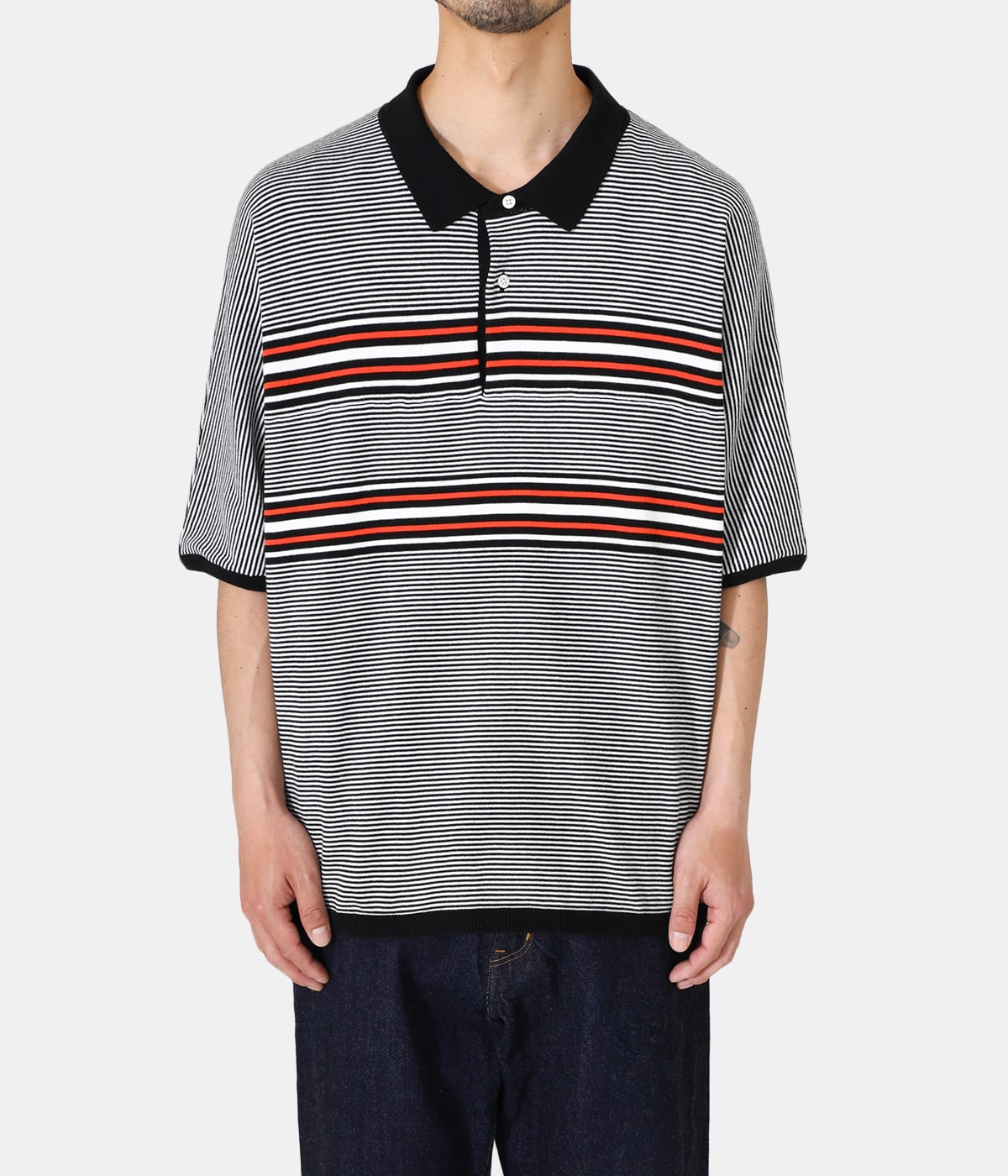 NOMA Stripe Polo | NOMARHYTHM TEXTILE(ノーマリズム