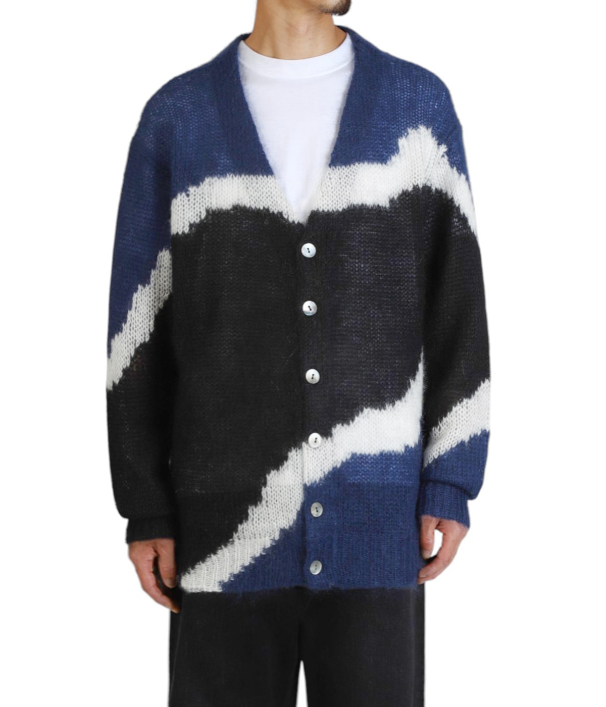 Mohair Cardigan モヘアカーディガン ネイビー 全国通販】Authentic Reproduction Products