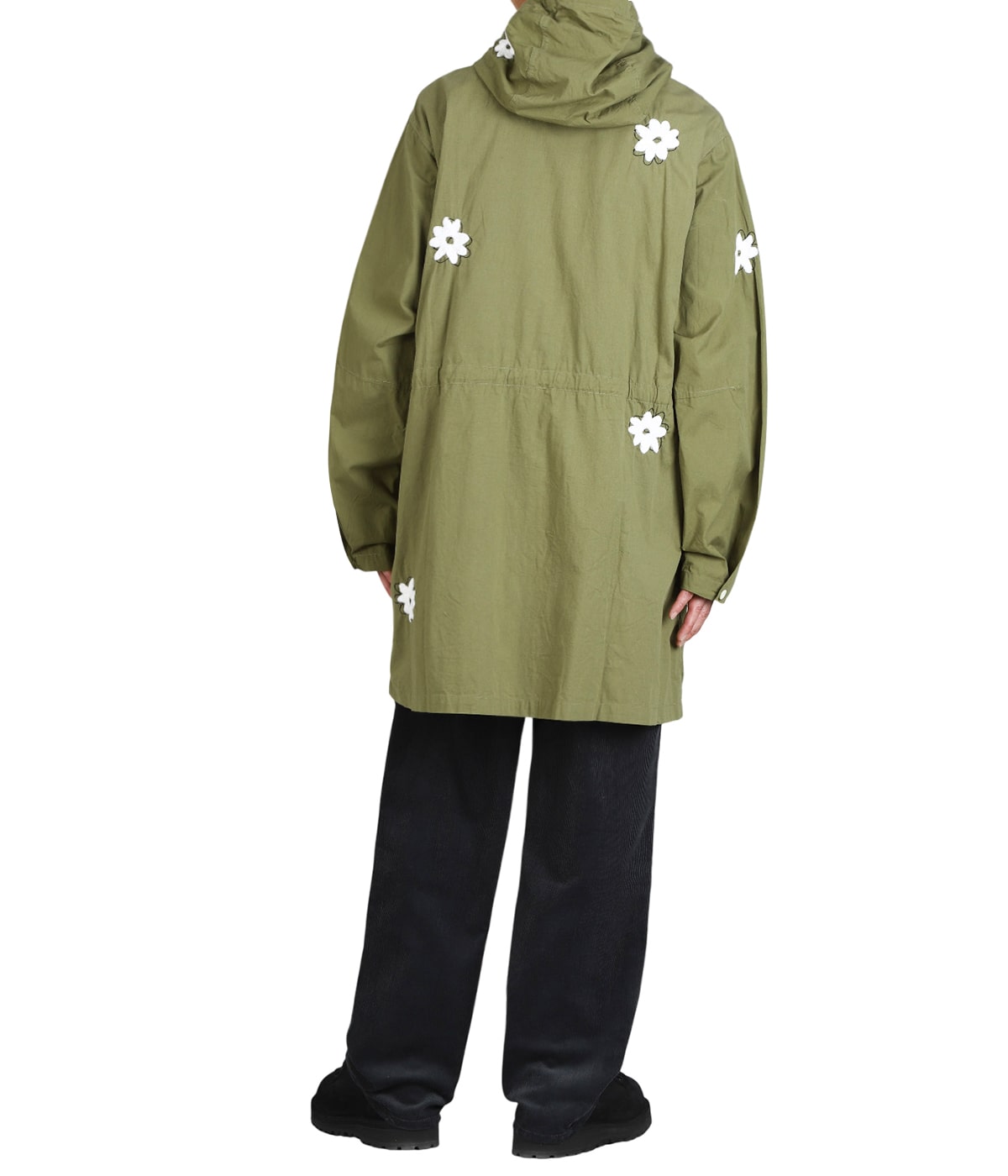 Flower Embroidery Hooded Coat | NOMARHYTHM TEXTILE(ノーマリズム