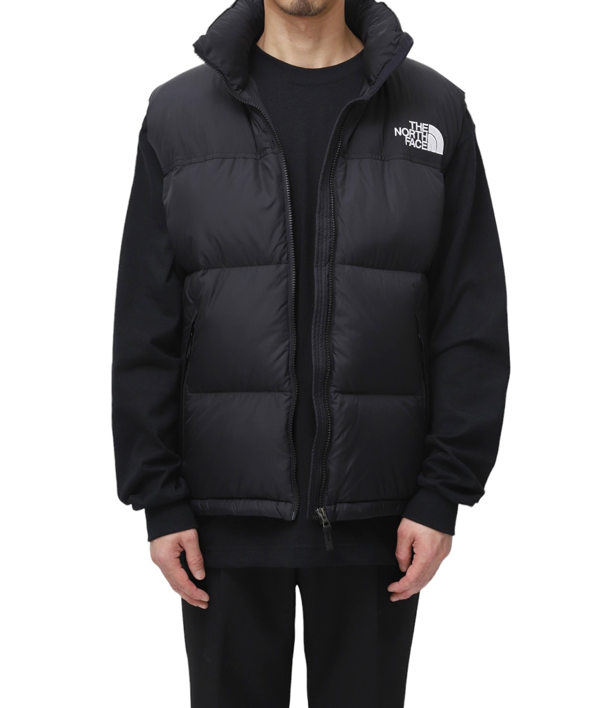 THE NORTH FACE ダウンベスト 黒・赤　M 人気ヌプシベスト ノースフェイス ダウンベスト 赤黒 250 - メルカリ