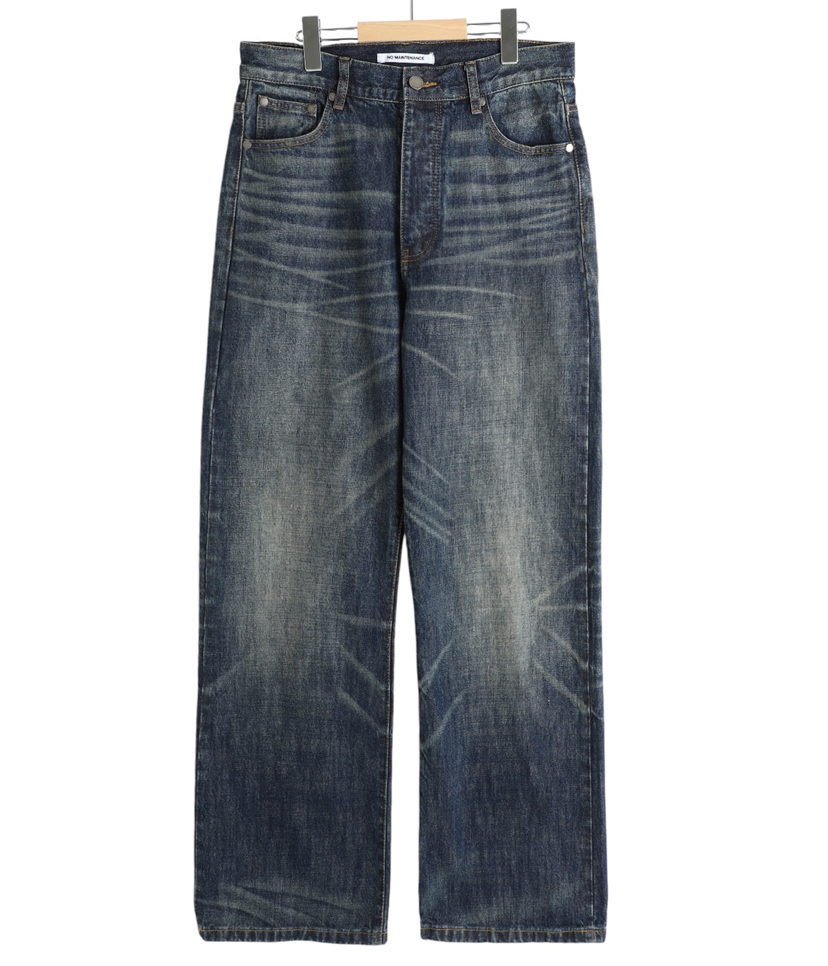 NO MAINTENANCE ウォッシュドブラック バギーデニム 30 Washed Baggy Denim | NO MAINTENANCE(ノーメンテナンス
