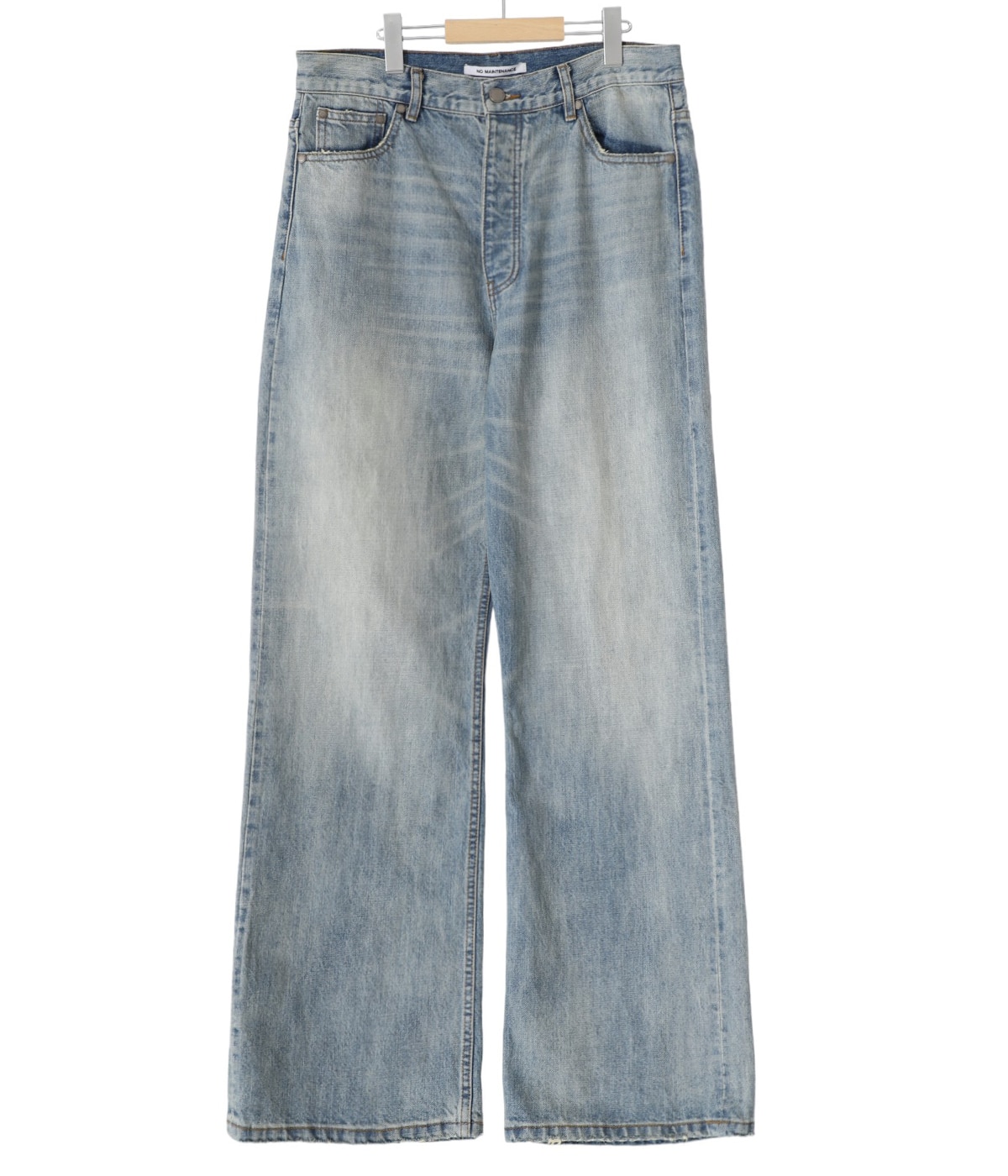 Light-Wash Japanese Baggy Denim | NO MAINTENANCE(ノー
