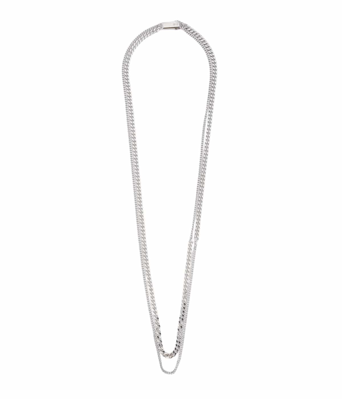 【関税込み】Numbering シルバー＆ホワイト #9709 ネックレス 9709 - NUMBERING
