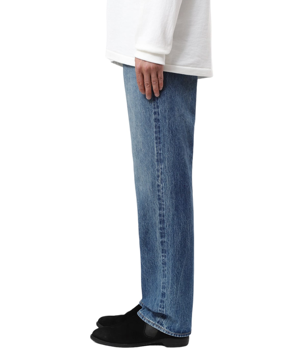 NICENESSダークブルー ストレートデニム UNIQLO JEANS ダークブルー ストレートデニム - メルカリ