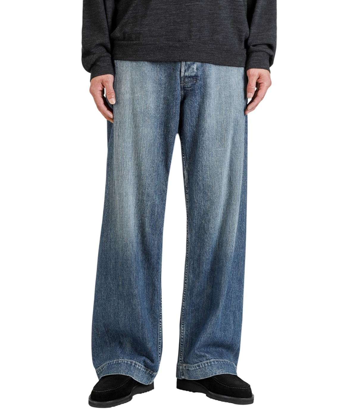 NICENESS ナイスネスI.MARR エイジドエフェクトデニムトラウザー L NICENESS(ナイスネス) / I.MARR / I.マー ( エイジドエフェクトデニム