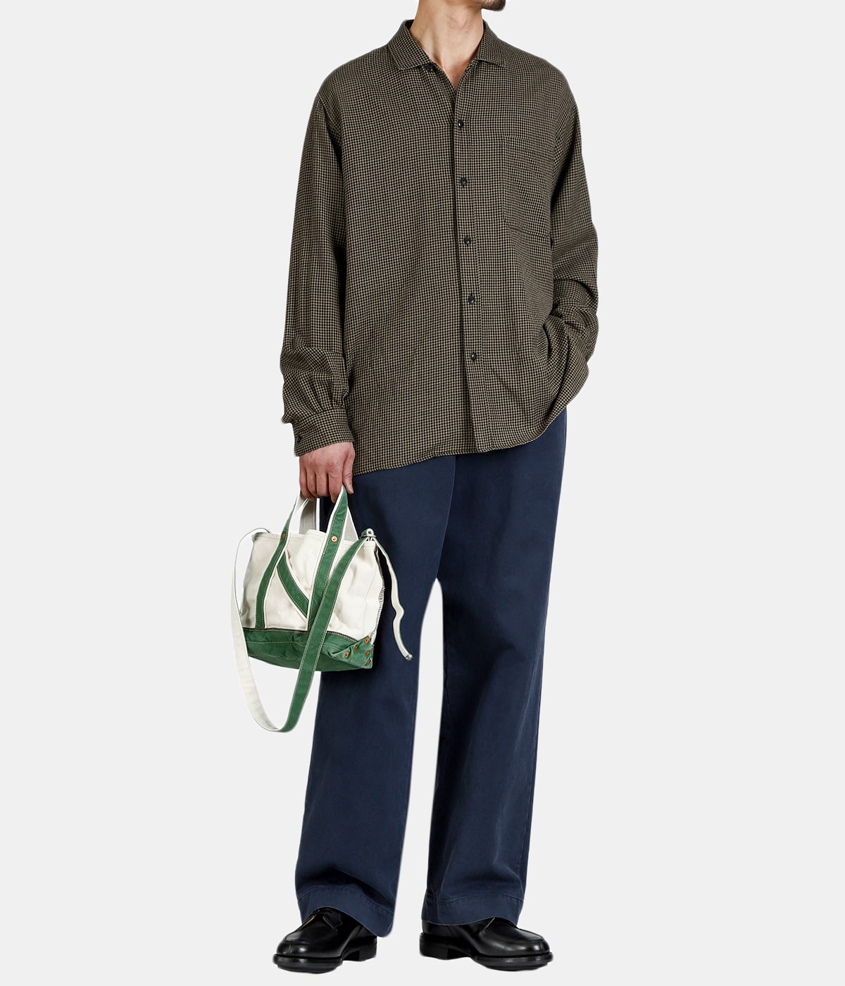 M.LESH / M.レッシュ (NNエイジドエフェクトショルダートートバッグ