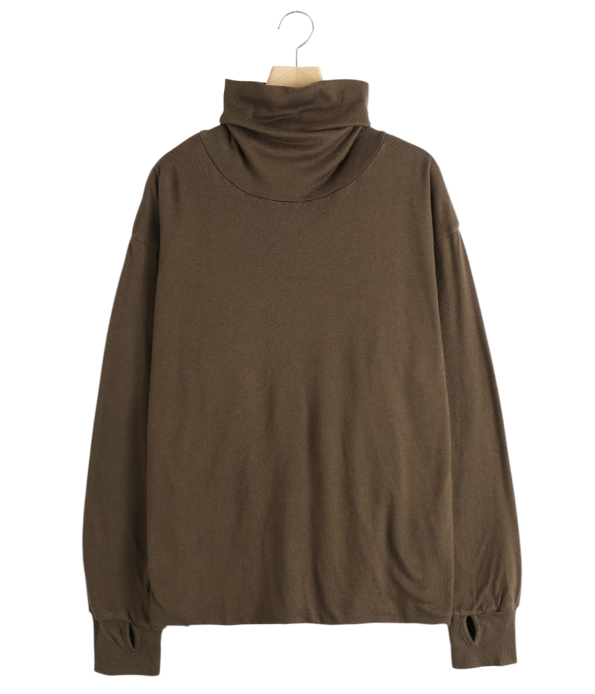 BUCKLEY / バックリィ ( コットンカシミヤ ルーズネック L/S シャツ )