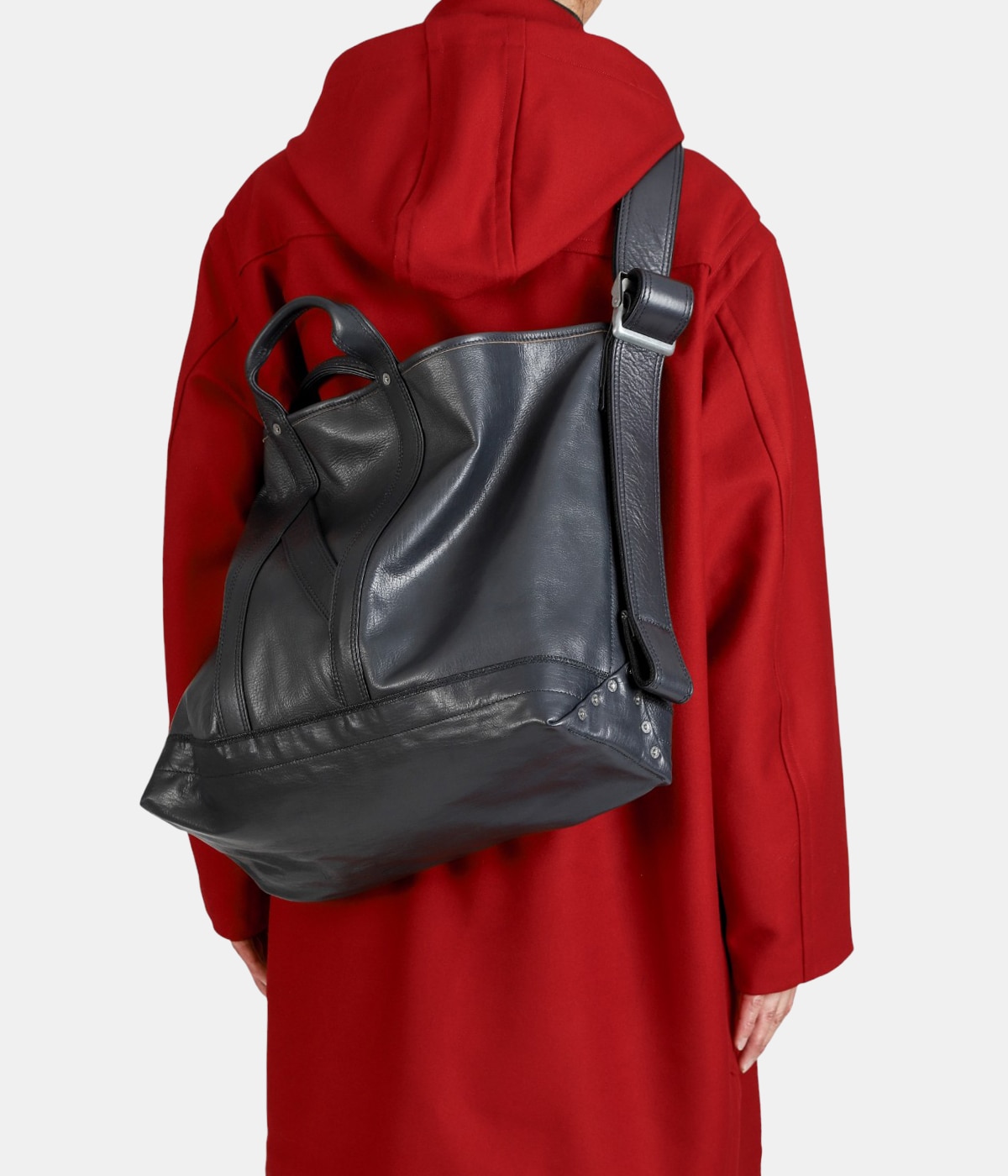 L.LEDZ / L.レッズ ( ブラウンコアカウレザー ショルダートートバッグ