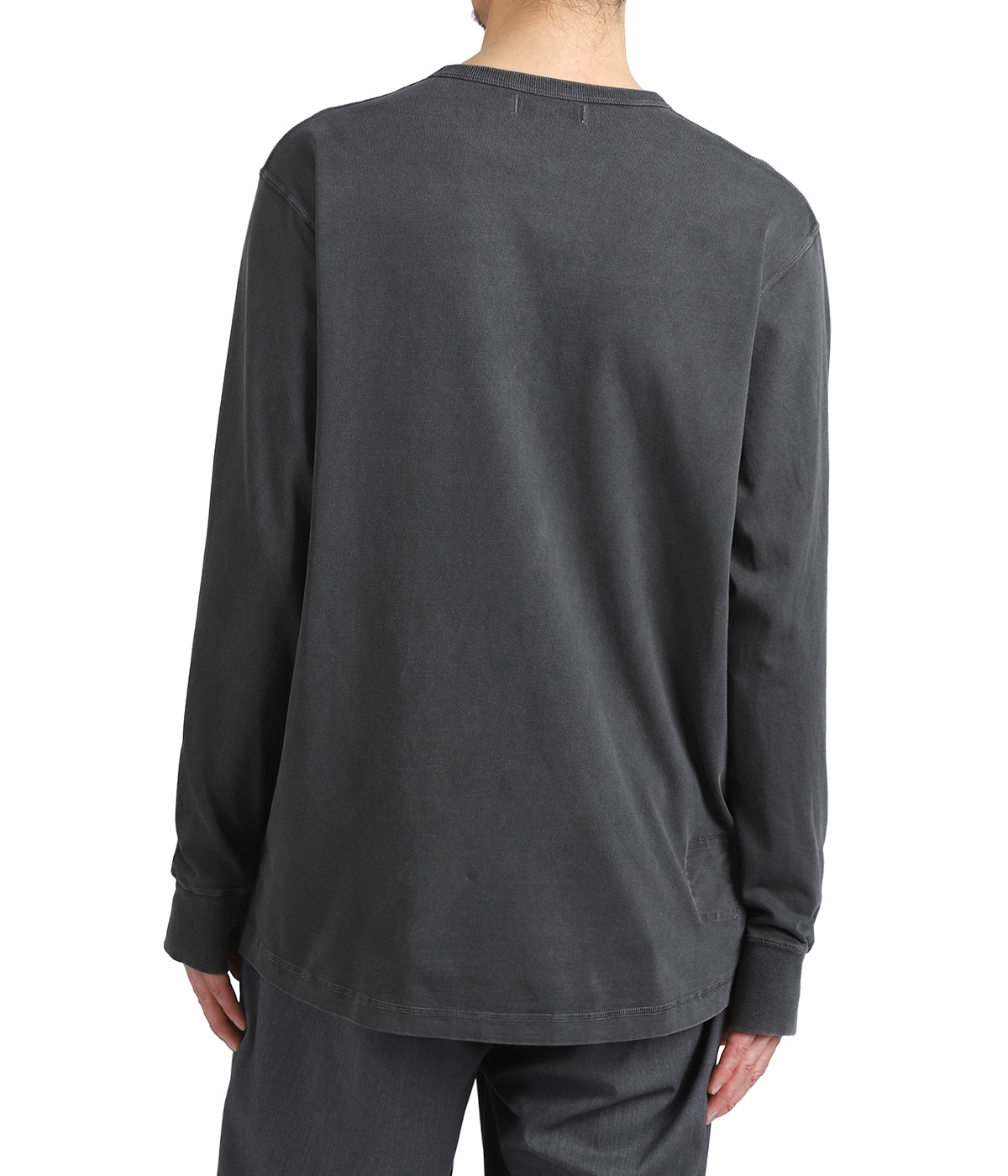 DWELLER L/S HENRY NECK TEE COTTON JERSEY PIGMENT DYE | nonnative 
