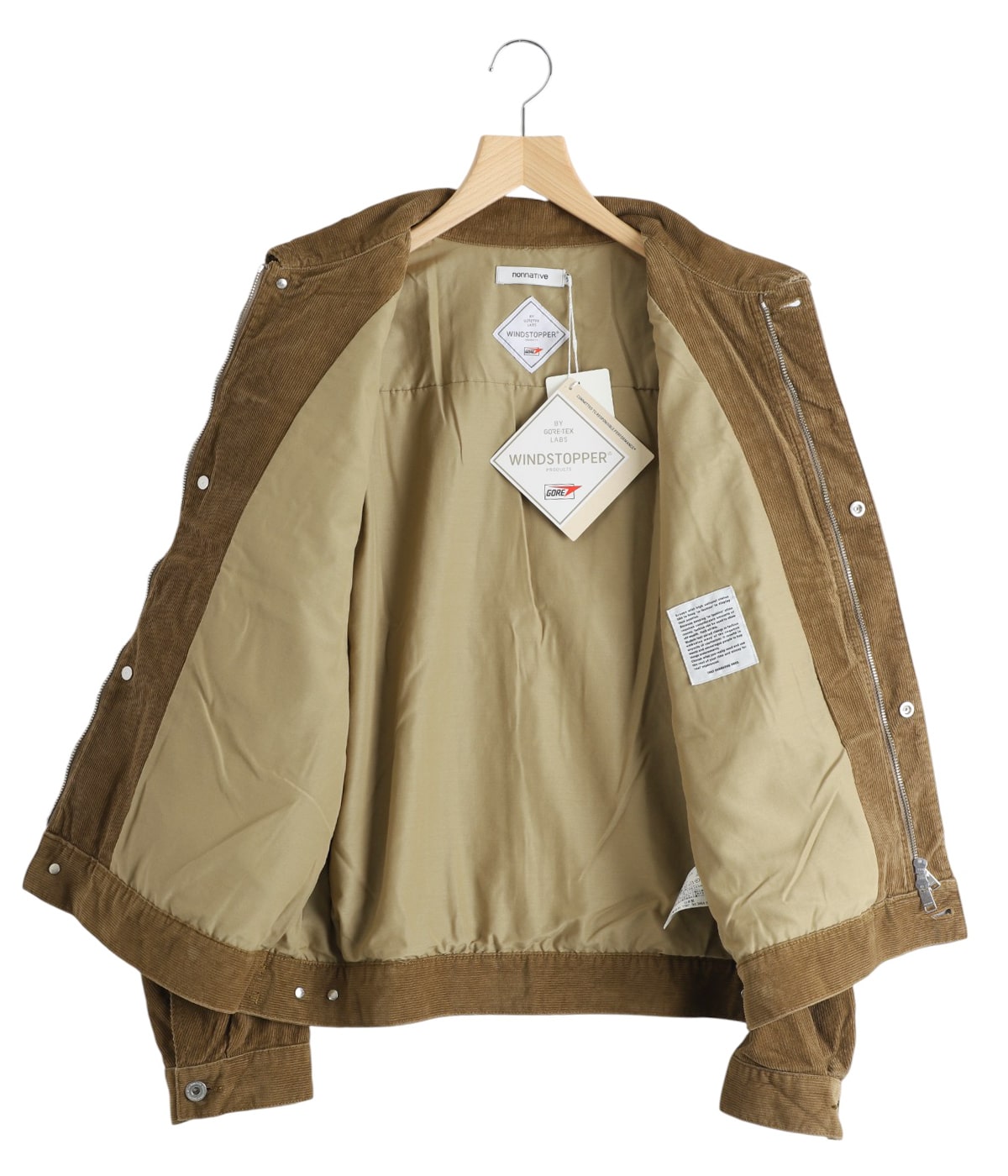 ジャケット・アウター nonnative TRUCKER BLOUSON COTTON CORD TRUCKER BLOUSON COTTON CORD SULFUR DYE WITH WINDSTOPPER