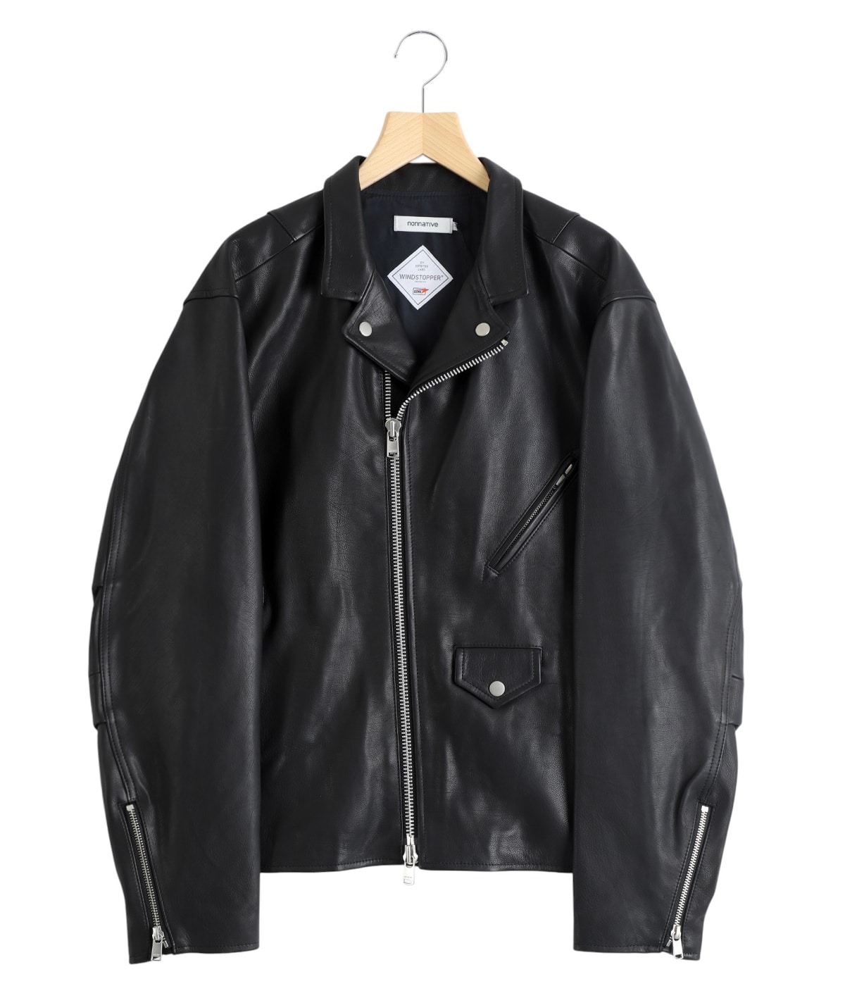 フランス製　HIPPOLYTE 最高級ラムレザー　ライダース　48 riri フランス製 HIPPOLYTE 最高級ラムレザー ライダース 48 riri