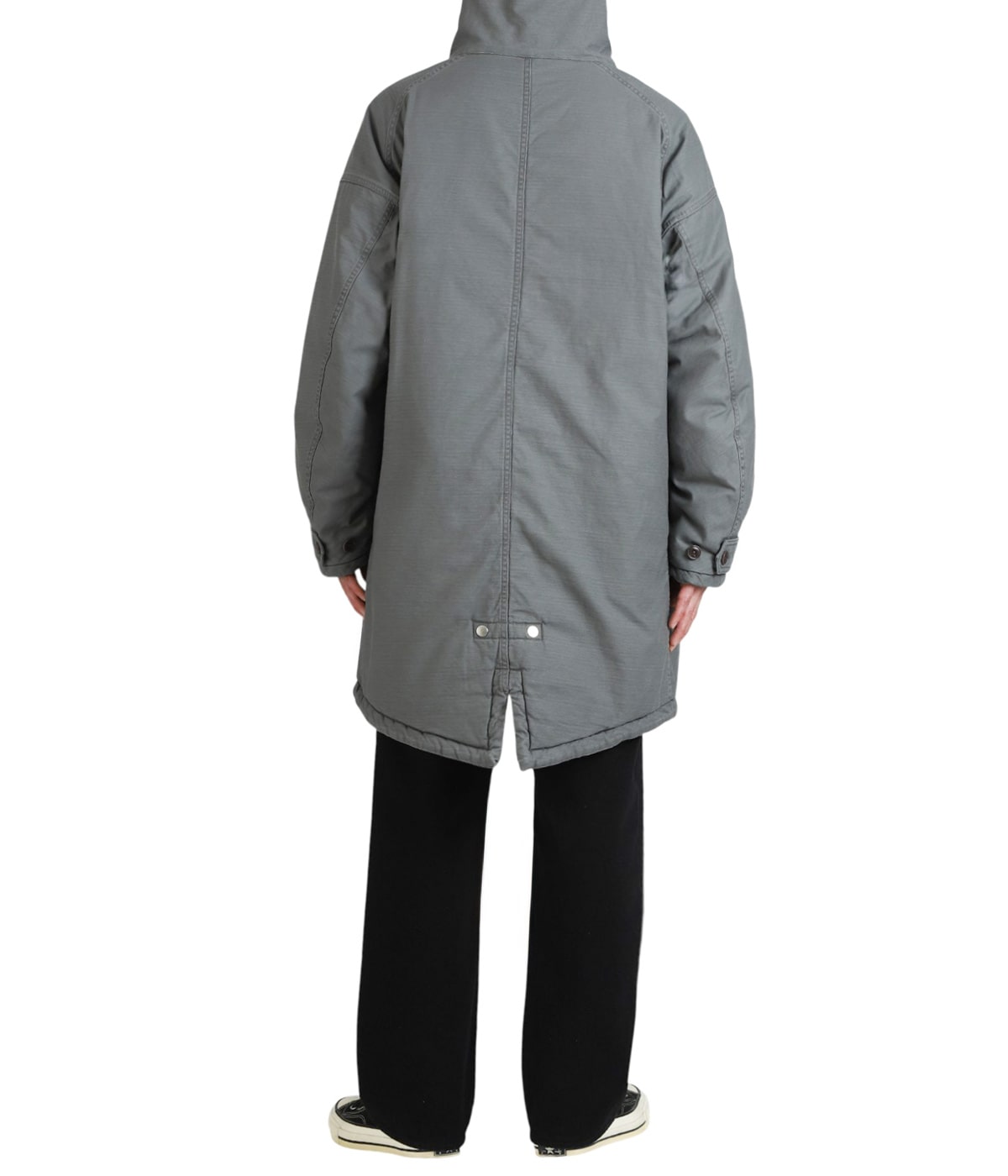 TROOPER PUFF COAT COTTON BACKSATIN PIGMENT DYE WITH WINDSTOPPER