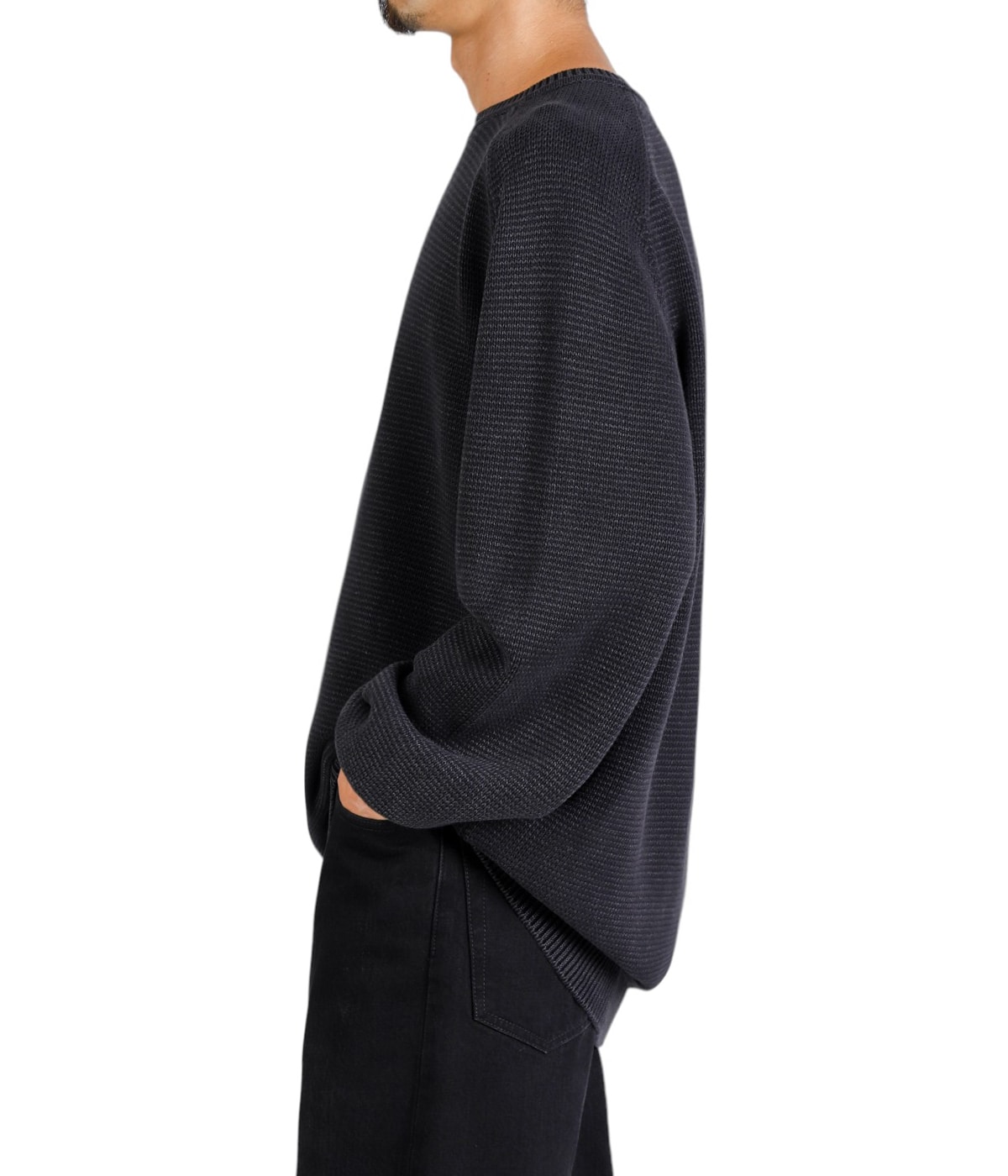 NONNON⑥ nonnative - ノンネイティブ / DWELLER HALF ZIP SWEATER MERINO