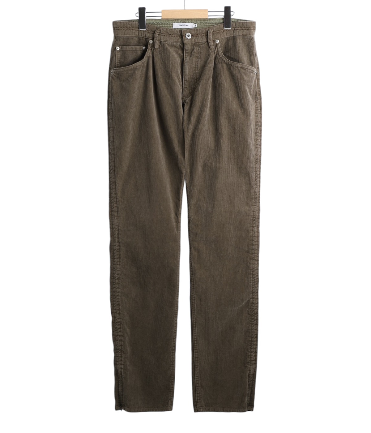 DWELLER 2WAY 5P JEANS 03 COTTON CORD SULFUR DYE | nonnative