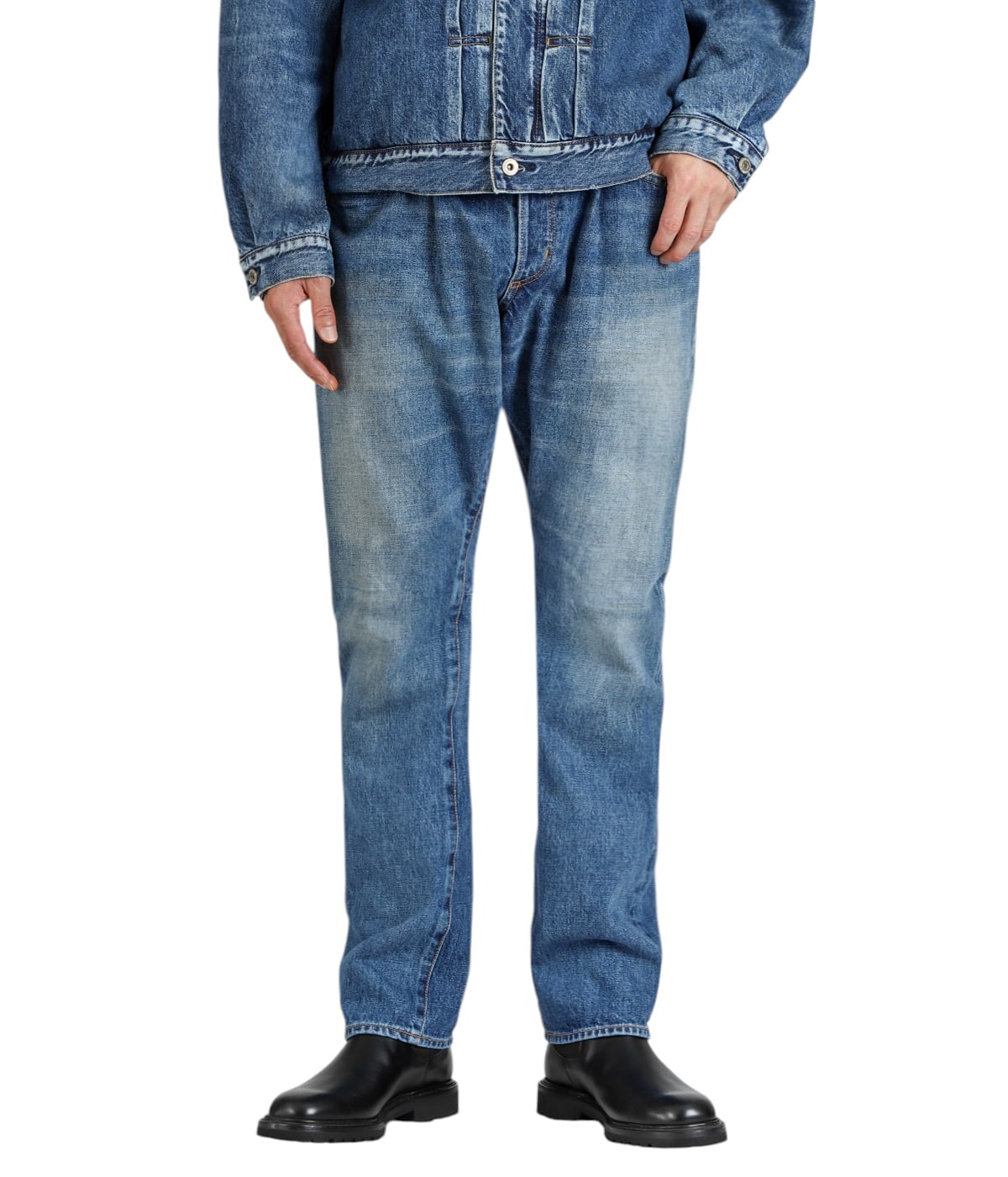 DWELLER 5P JEANS TP COTTON 13.5oz SELVEDGE DENIM VW LIGHT