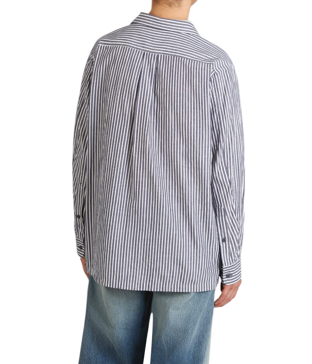 VOYAGER L/S SHIRT C/Li/Ra BROAD STRIPE | nonnative(ノン