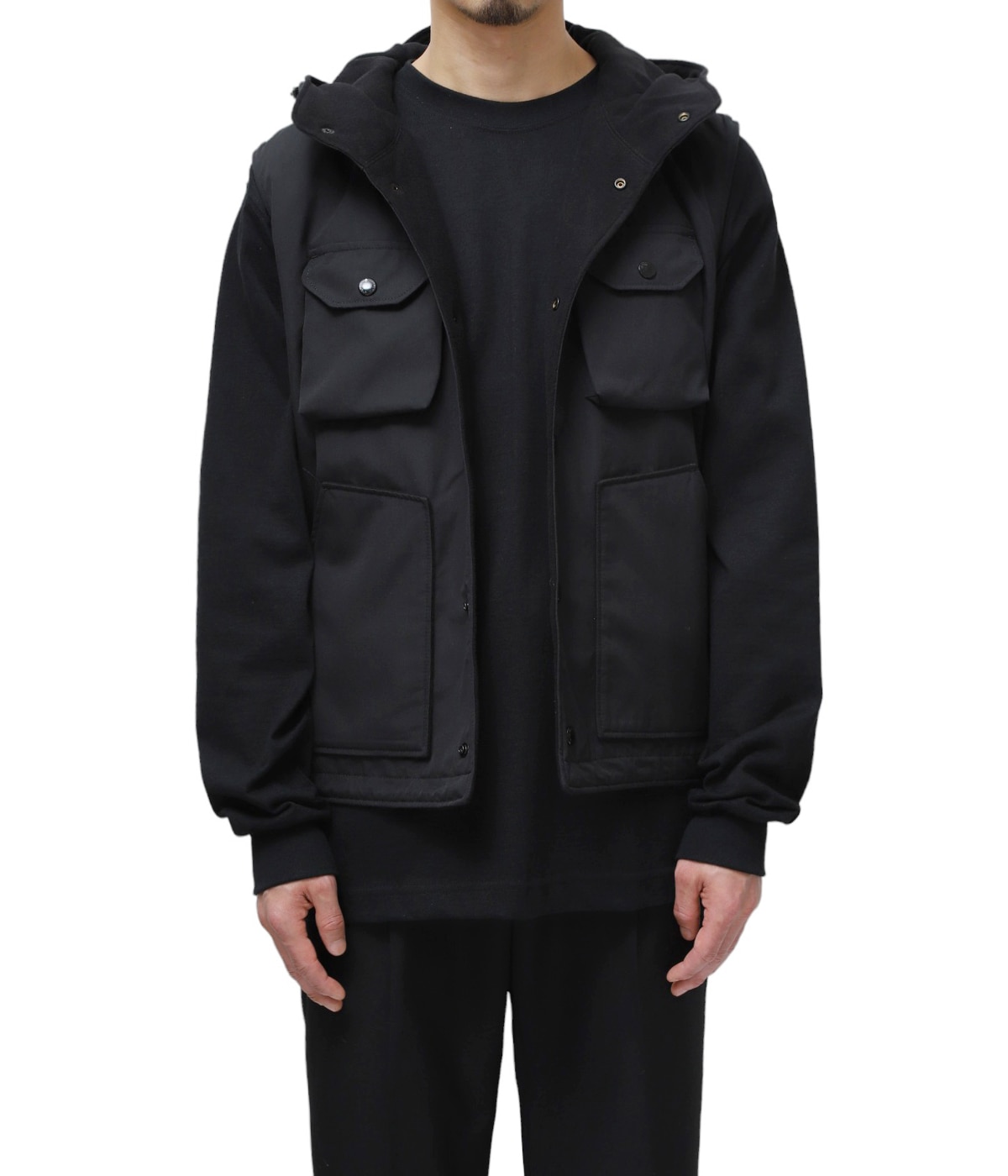 Engineered Garments フード付きベスト M ネイビー ENGINEERED GARMENTS[エンジニアド ガーメンツ]Field Vest High