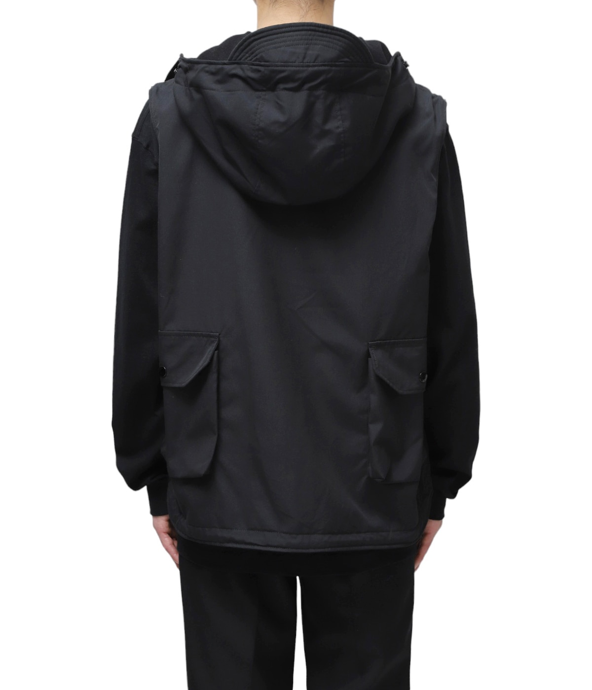 Engineered Garments フード付きブラックベスト Sサイズ Field Vest | ENGINEERED GARMENTS(エンジニアド ガーメンツ