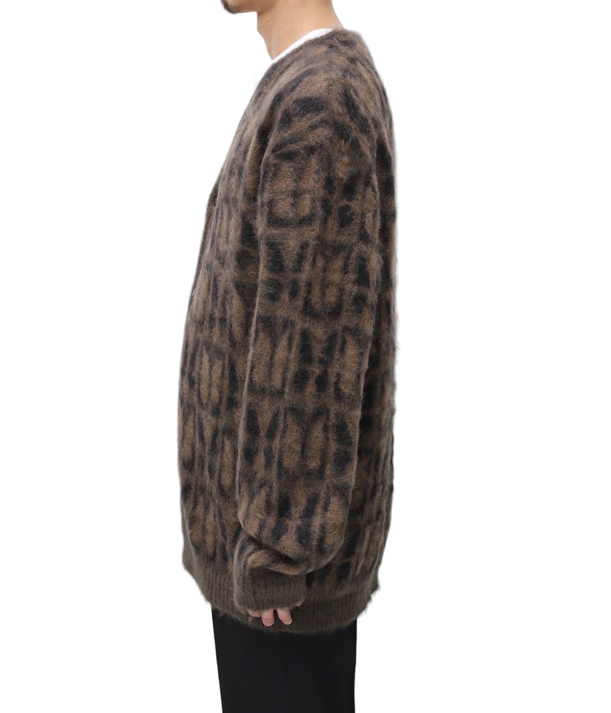Needles ニードルズ Mohair Cardigan L ダークブラウン NEEDLES〉 MOHAIR CARDIGAN2022年秋冬ラインナップ | NEPENTHES