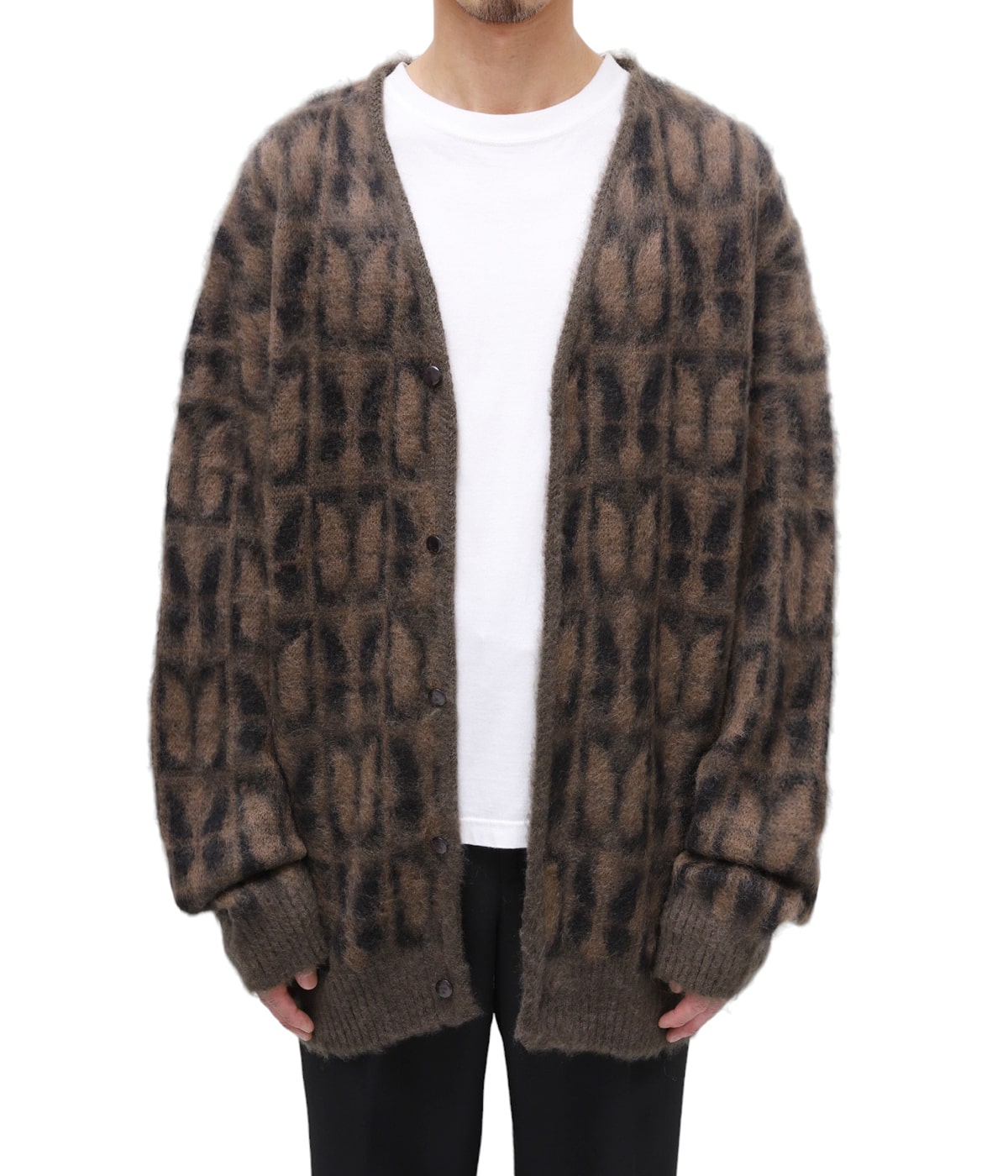 needles モヘアカーディガン　zigzag NEEDLES/モヘヤカーディガン/Zigzag Mohair Cardigan