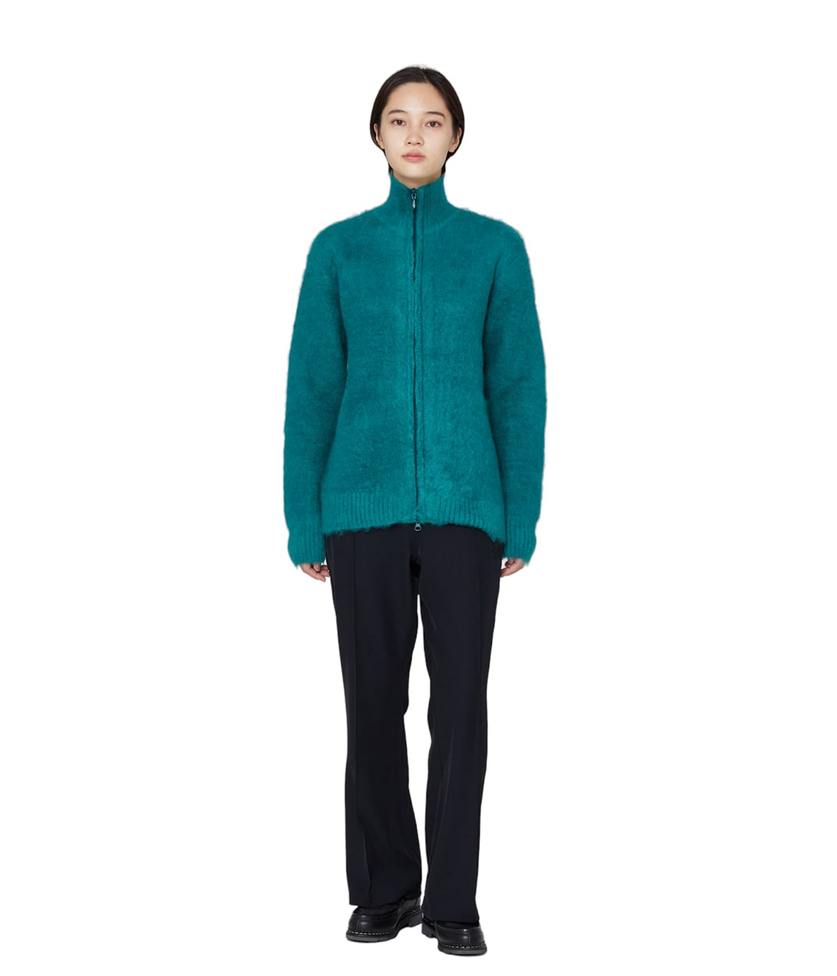 needles Zipped Mohair Cardigan sサイズ Green Zipped Cardigan by NEEDLES on Sale