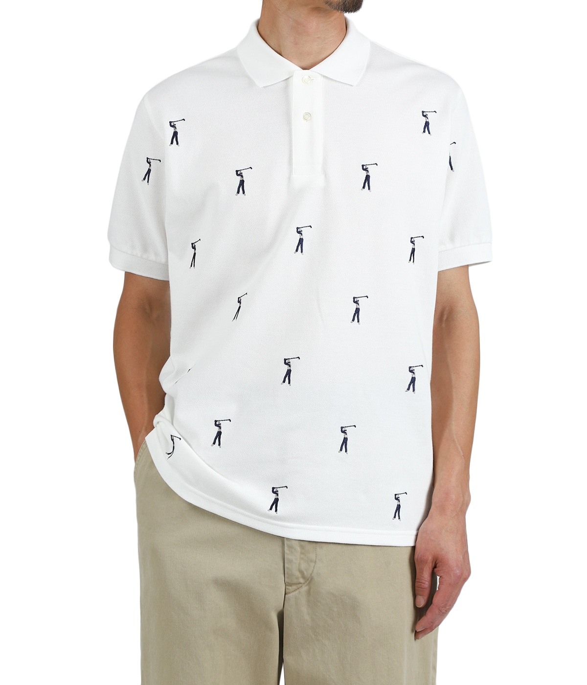 NVG Embroidered Polo Shirt | NEW VINTAGE GOLF(ニュービンテージ