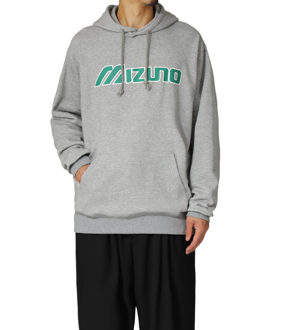 【新品】MIZUNO Major Logo Hoodie(GREY) MIZUNO Major Logo Hoodie | NEW VINTAGE GOLF(ニュービンテージ