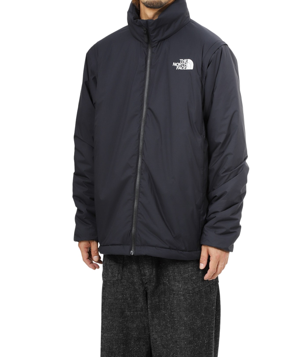 THE NORTH FACE　韓国限定　ナイロンジャケット　XL　ブラック ノースフェイス 薄手 ナイロンジャケット ブラック メンズ XL