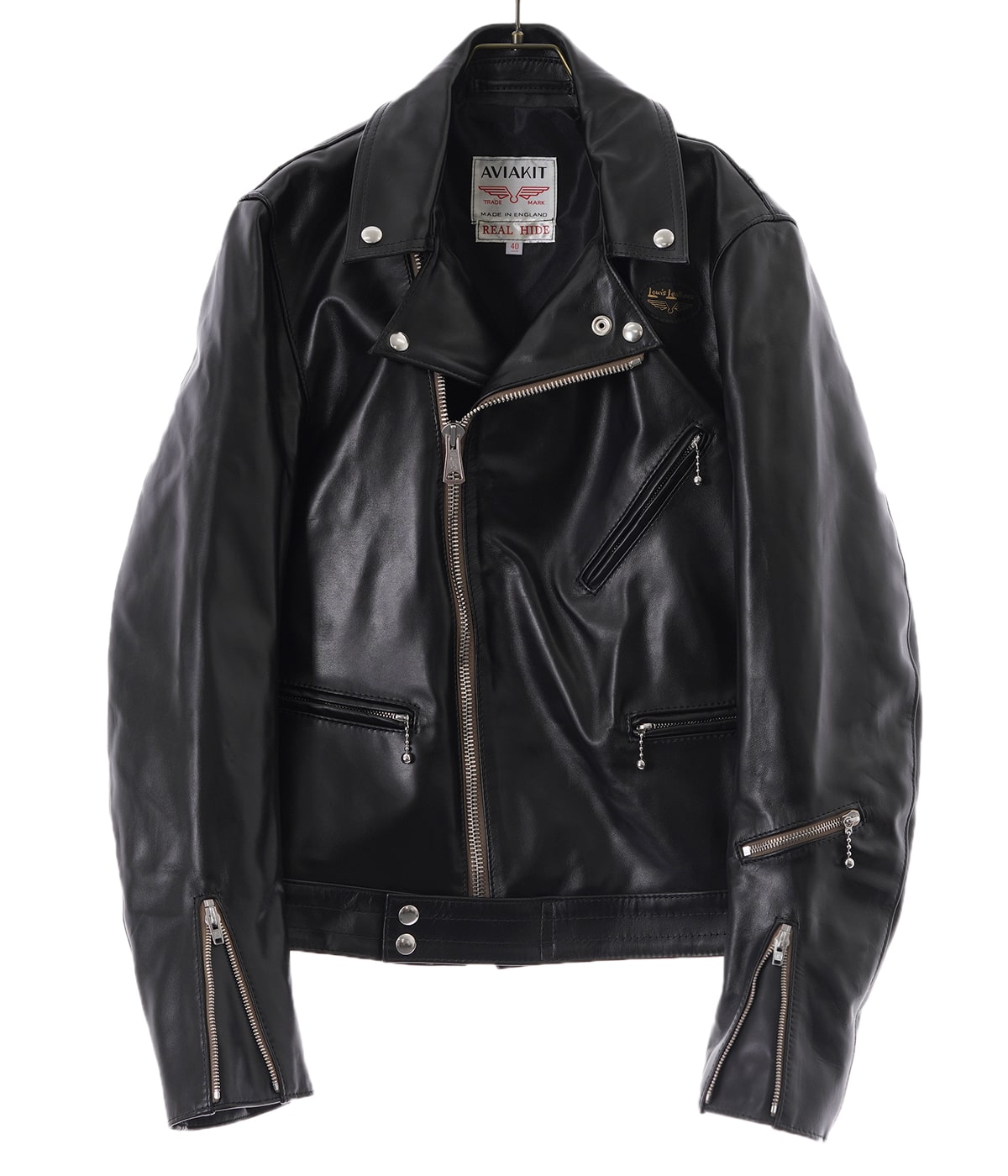 ETHOS エトス ポール レザー ジャケット BLACK PS Paul Smith（ピーエスポールスミス）の「LEATHER DOUBLE