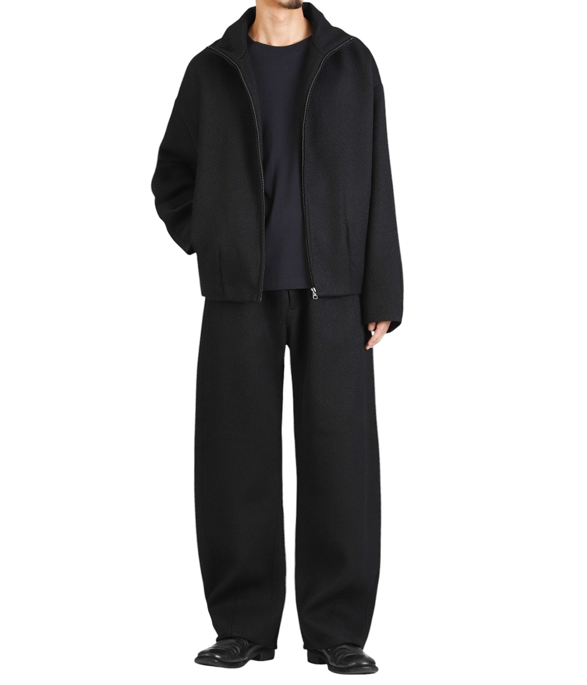 OMAR AFRIDI 22aw ジップアップ ニットブルゾン OMAR AFRIDI 22aw ジップアップ ニットブルゾン OMAR AFRIDI