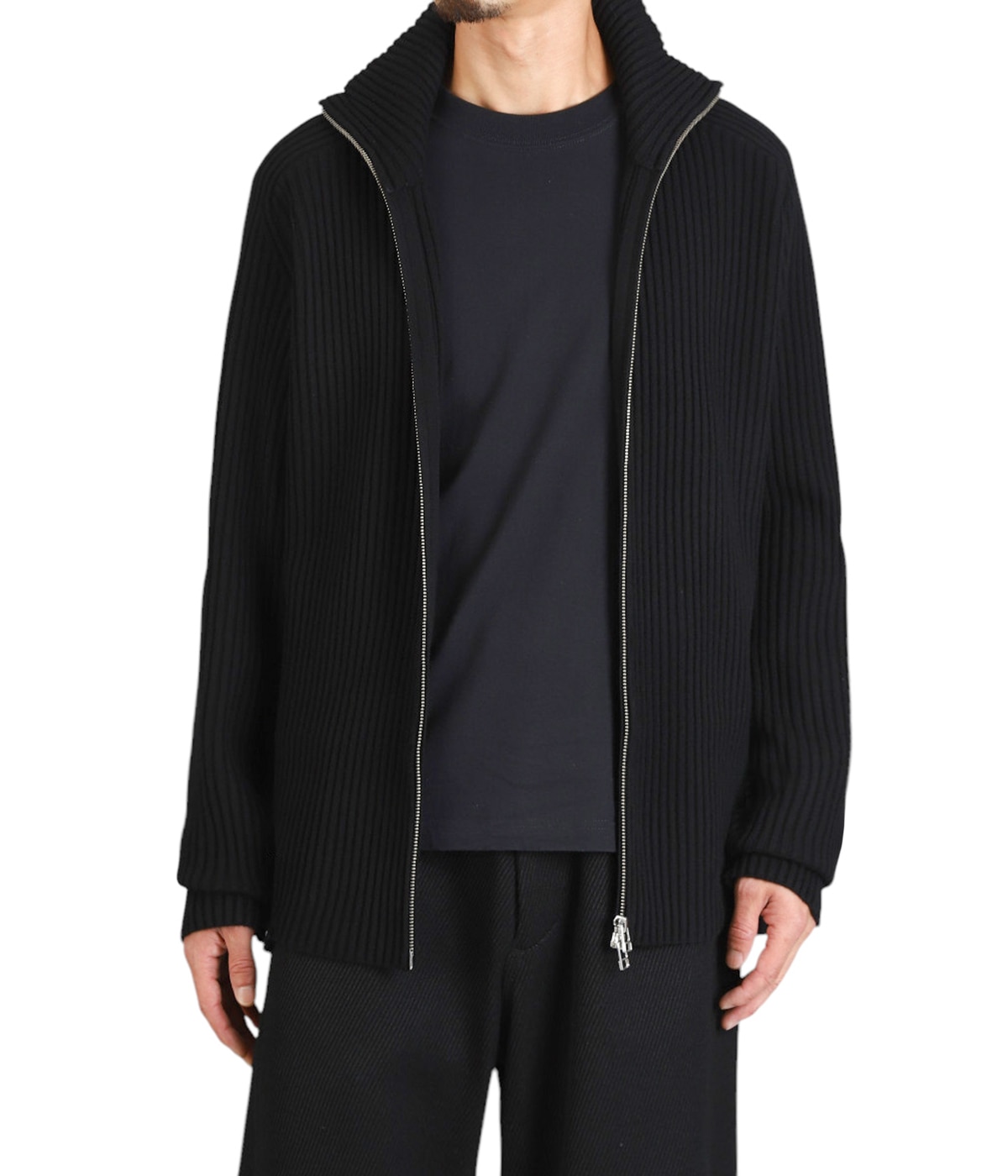 OMAR AFRIDI 22aw ジップアップ ニットブルゾン OMAR AFRIDI 22aw ジップアップ ニットブルゾン OMAR AFRIDI