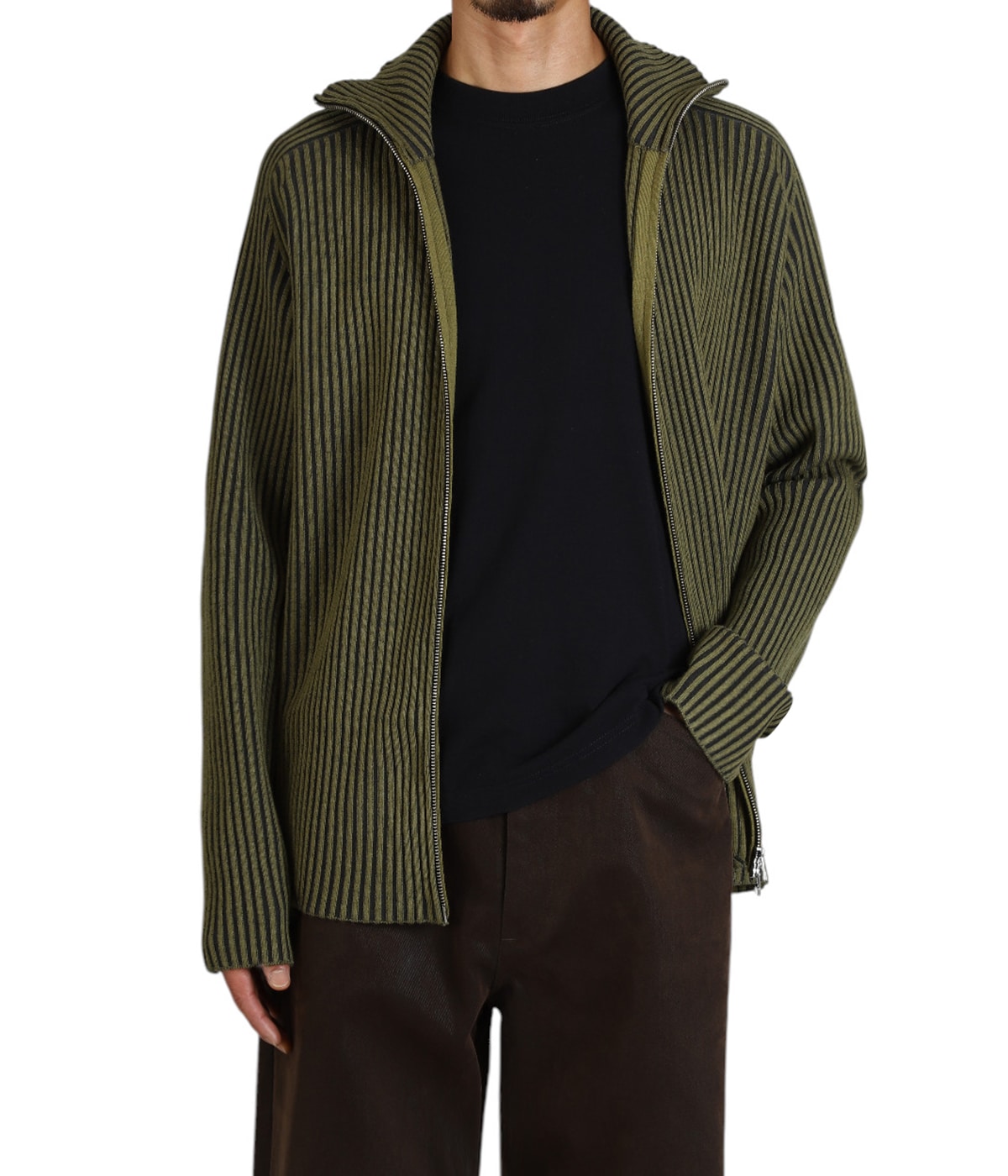 ARTICULATED DRIVERS KNIT SWEATER | Omar Afridi(オマール