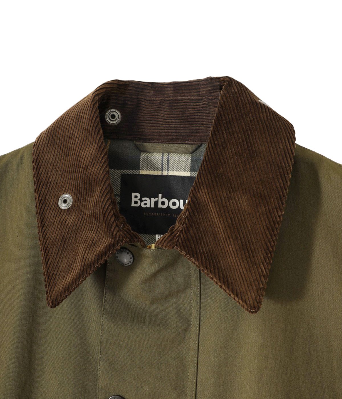 希少【Barbour】別注サンプルOS BURGHLEY コート/カーキ38 Barbour（バブアー）の「□□別注【Barbour/バブアー】OS