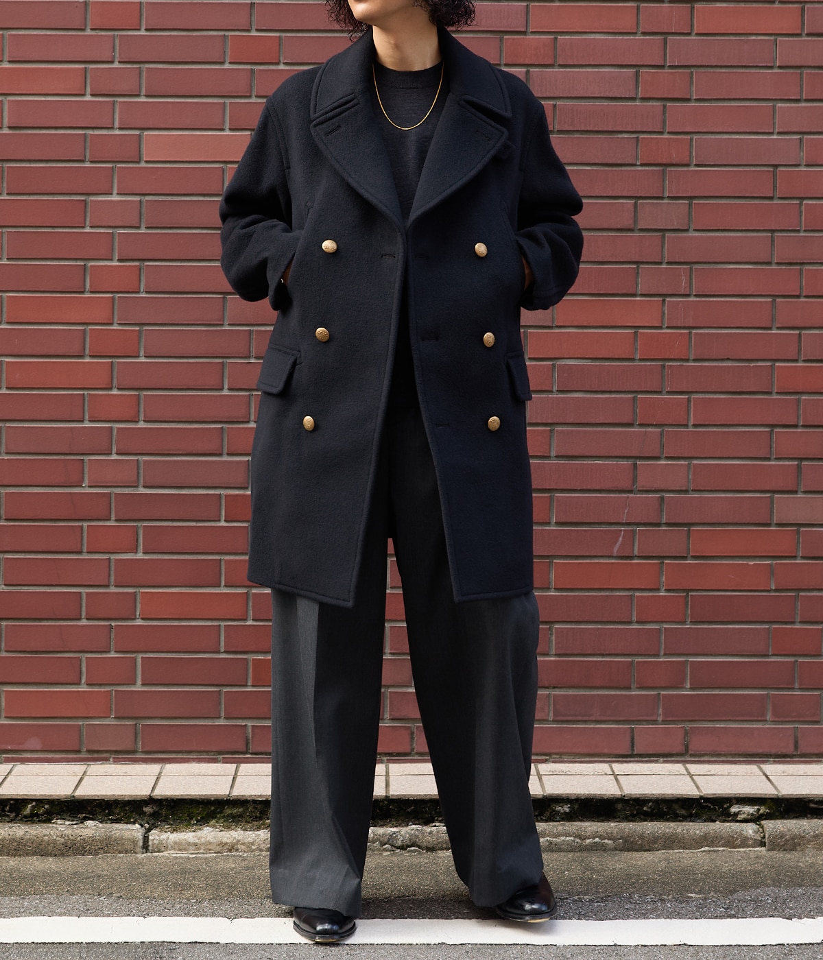 18AW ブラームス blurhms エンジニアコート チェスターコート 3 別注 Wool Cashmere Pea Coat | blurhms(ブラームス) / アウター